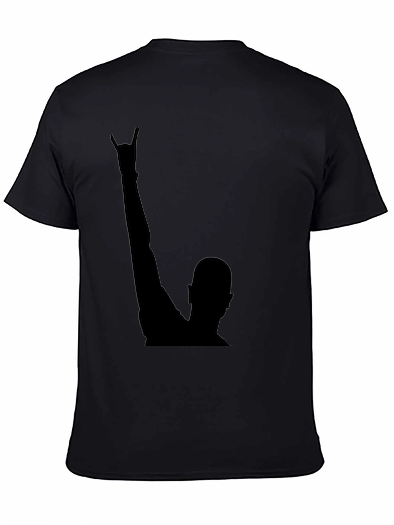 Black Rock On! Black Graphic Tee view 4