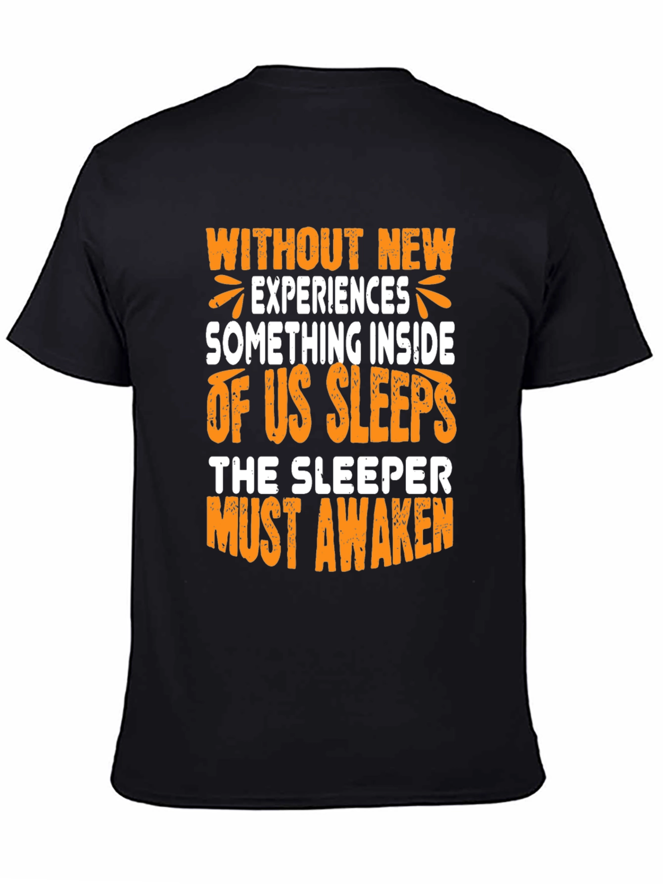 Black Motivational T-Shirt: Awaken Your Inner Sleeper view 4