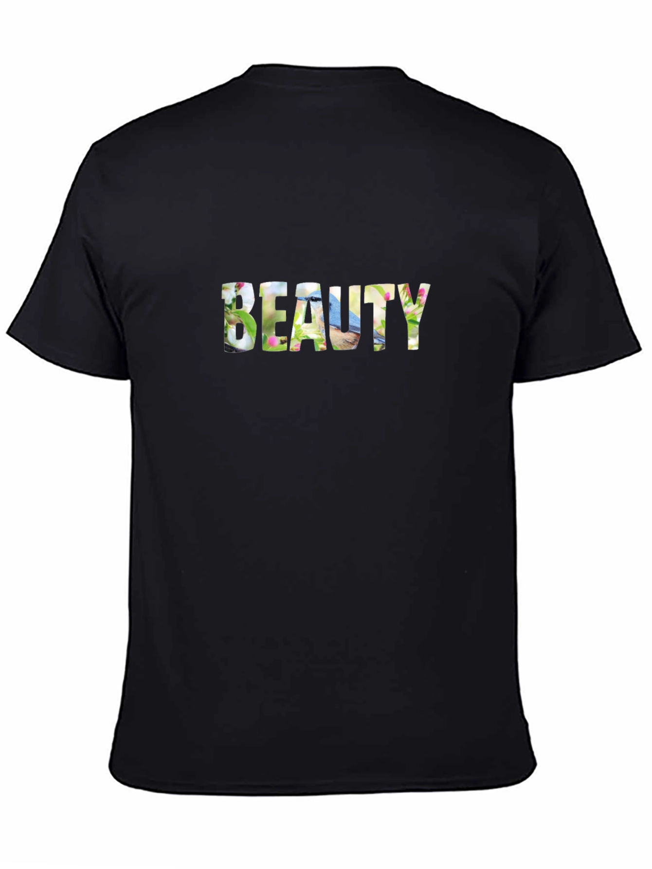 Black Beauty Graphic T-Shirt - Stylish Floral Design view 4