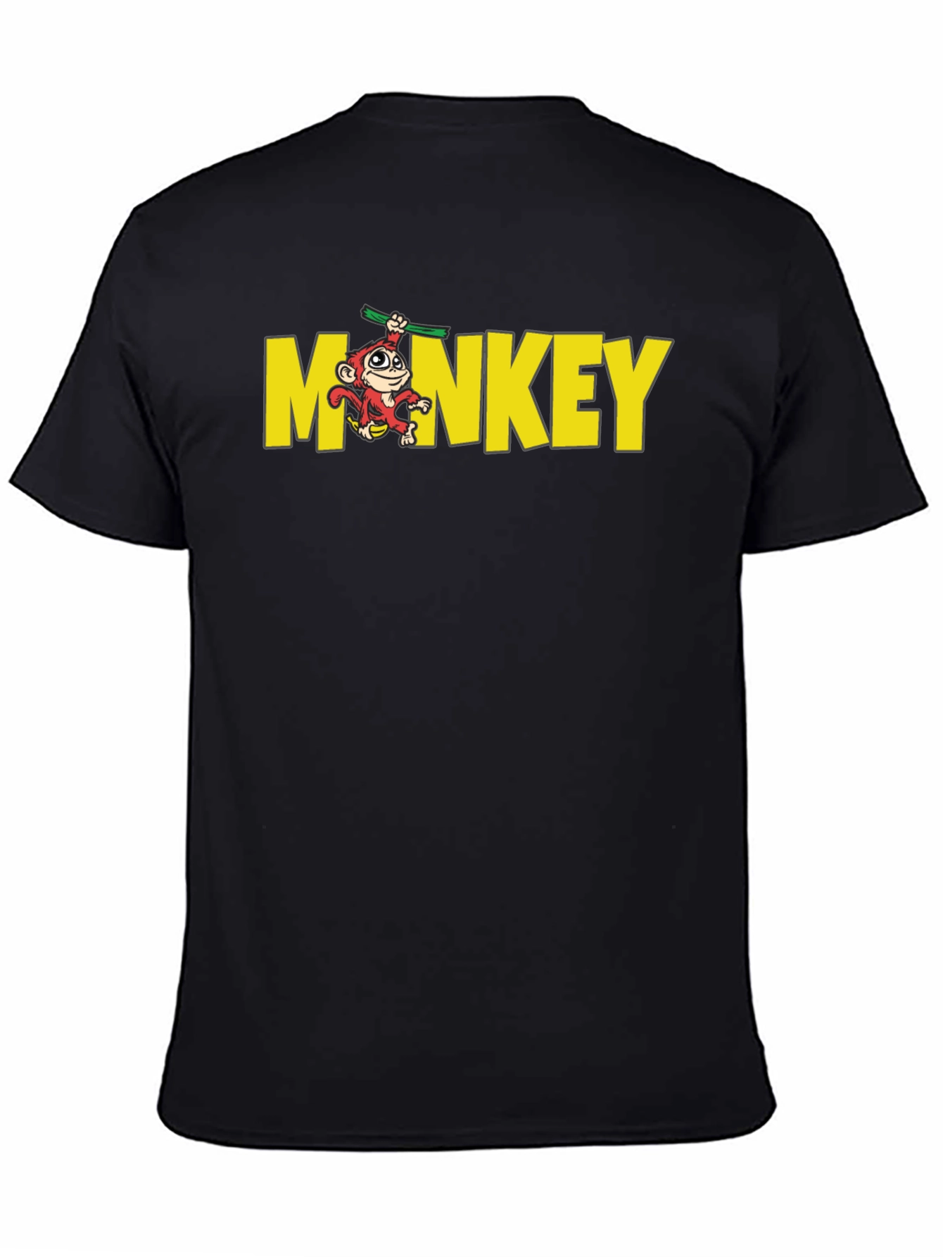 Black Monkey Graphic Crew Neck T-Shirt - Black view 4