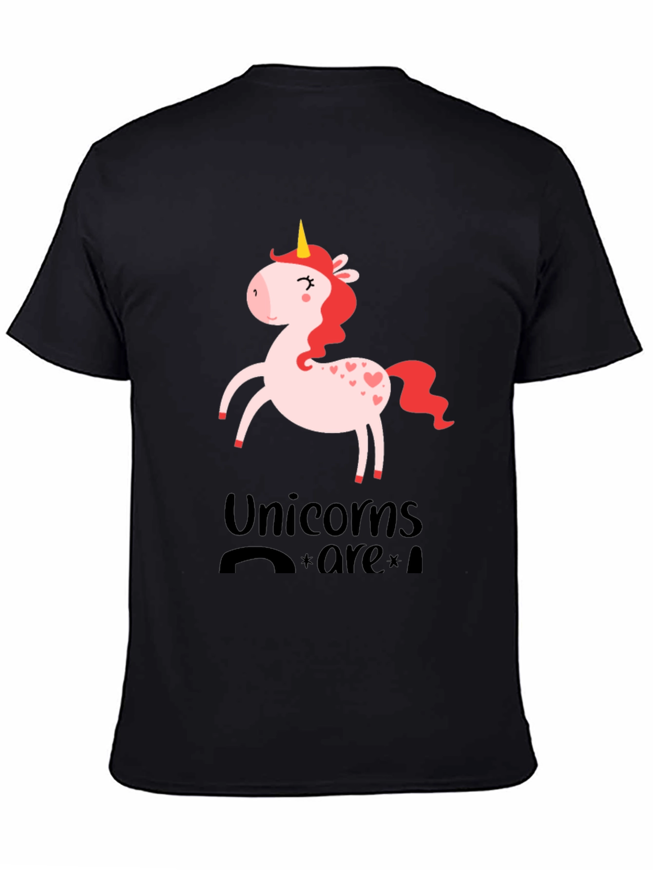 Black Unicorns Are Real Graphic Tee view 4