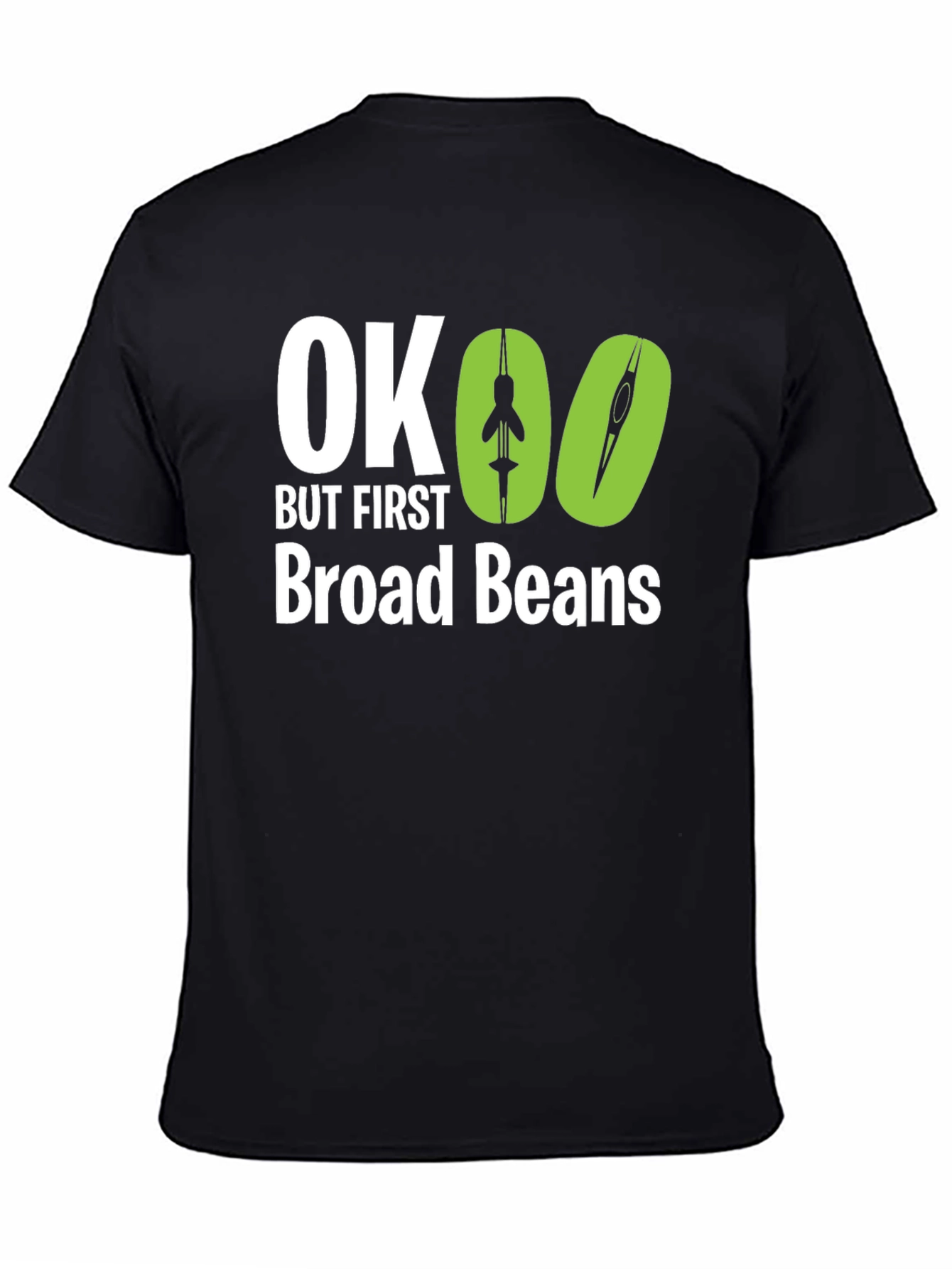 Black OK But First Broad Beans Graphic Tee view 4