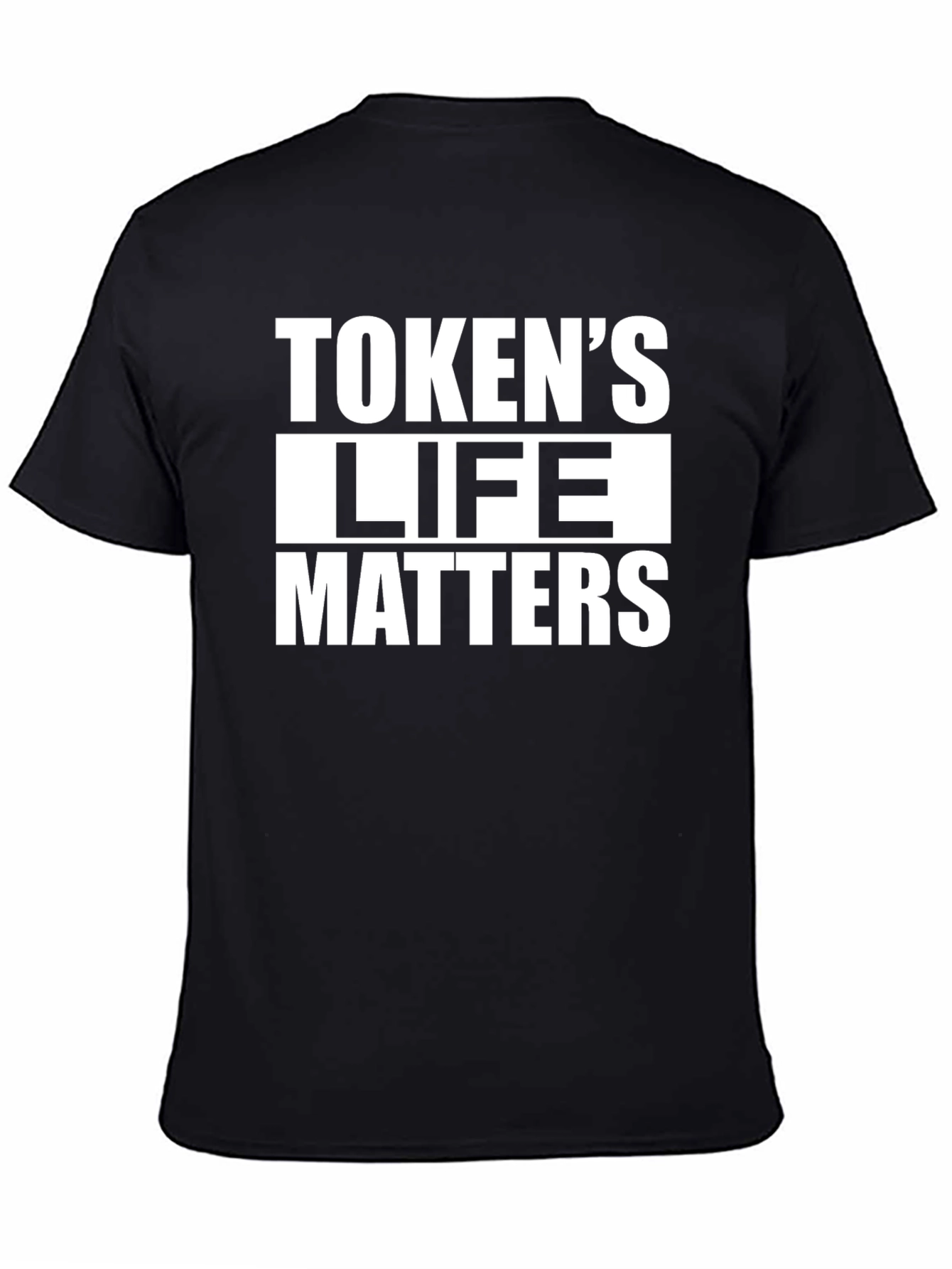 Black Token's Life Matters Graphic Tee - Black T-Shirt view 4