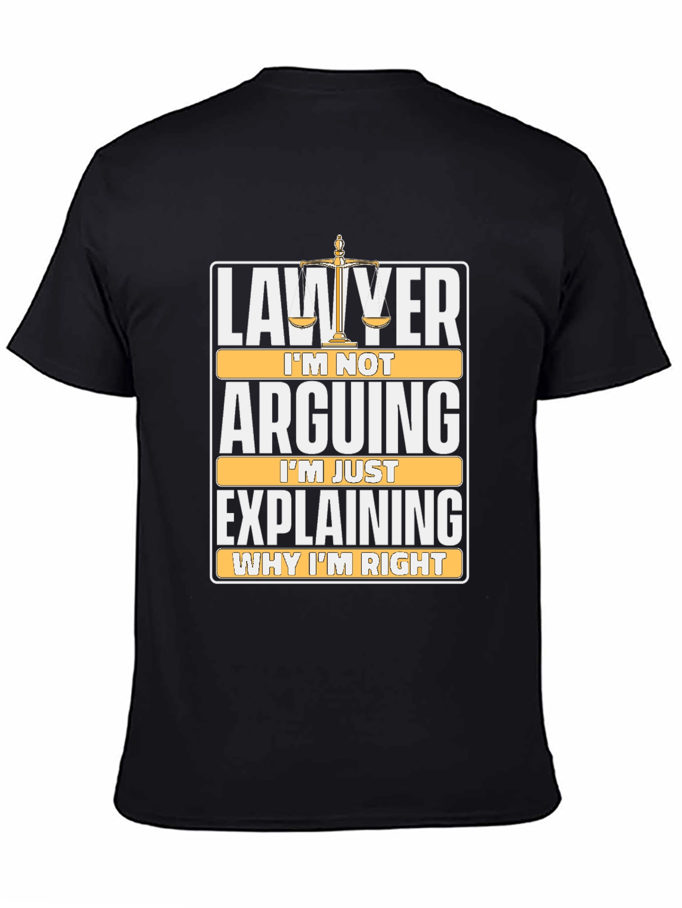 Black Lawyer Arguing Funny T-Shirt view 4