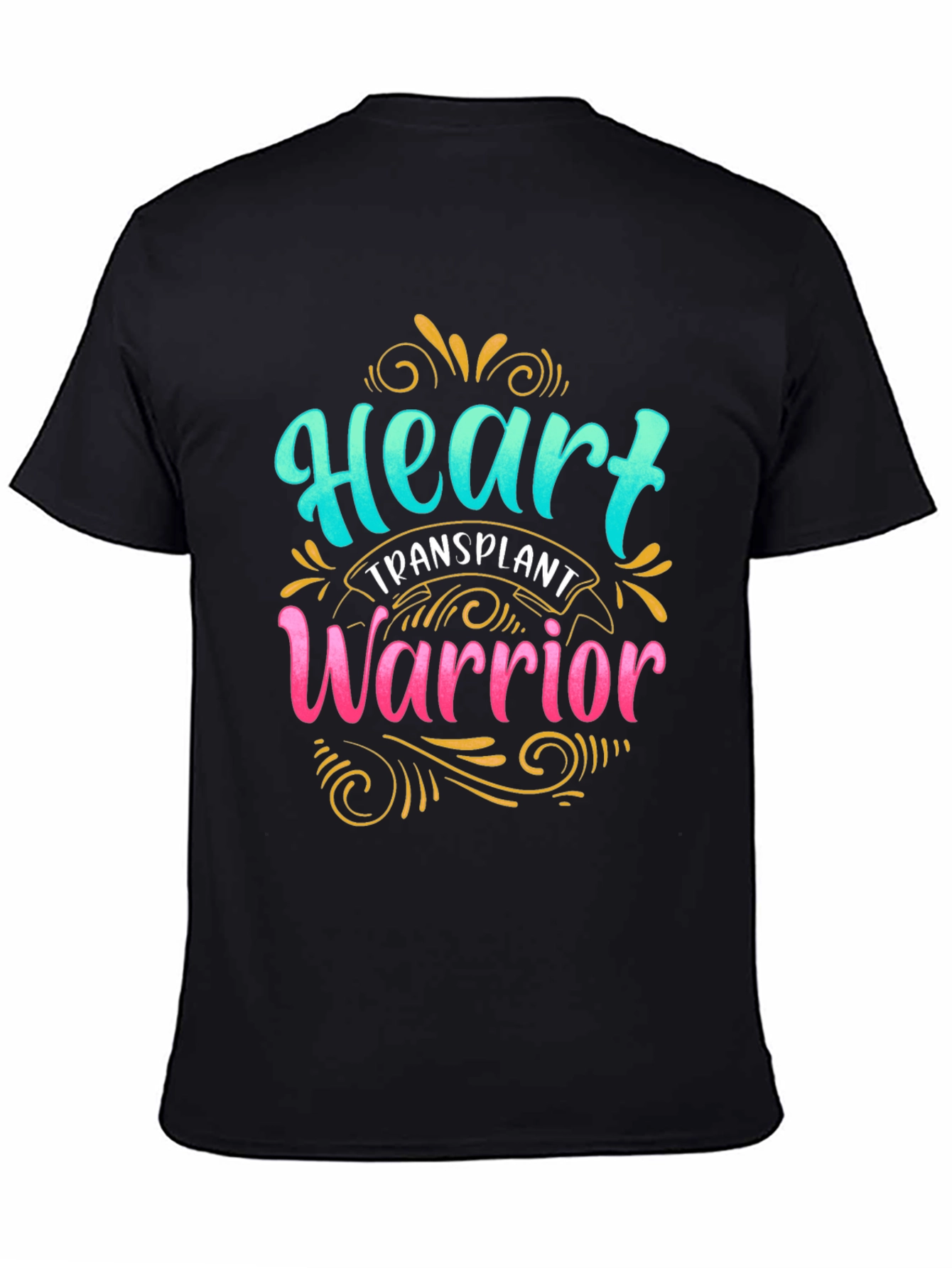 Black Heart Transplant Warrior T-Shirt view 4