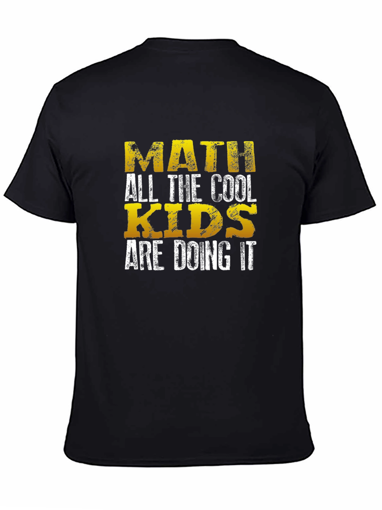 Black Math Cool Kids T-Shirt - Black view 4