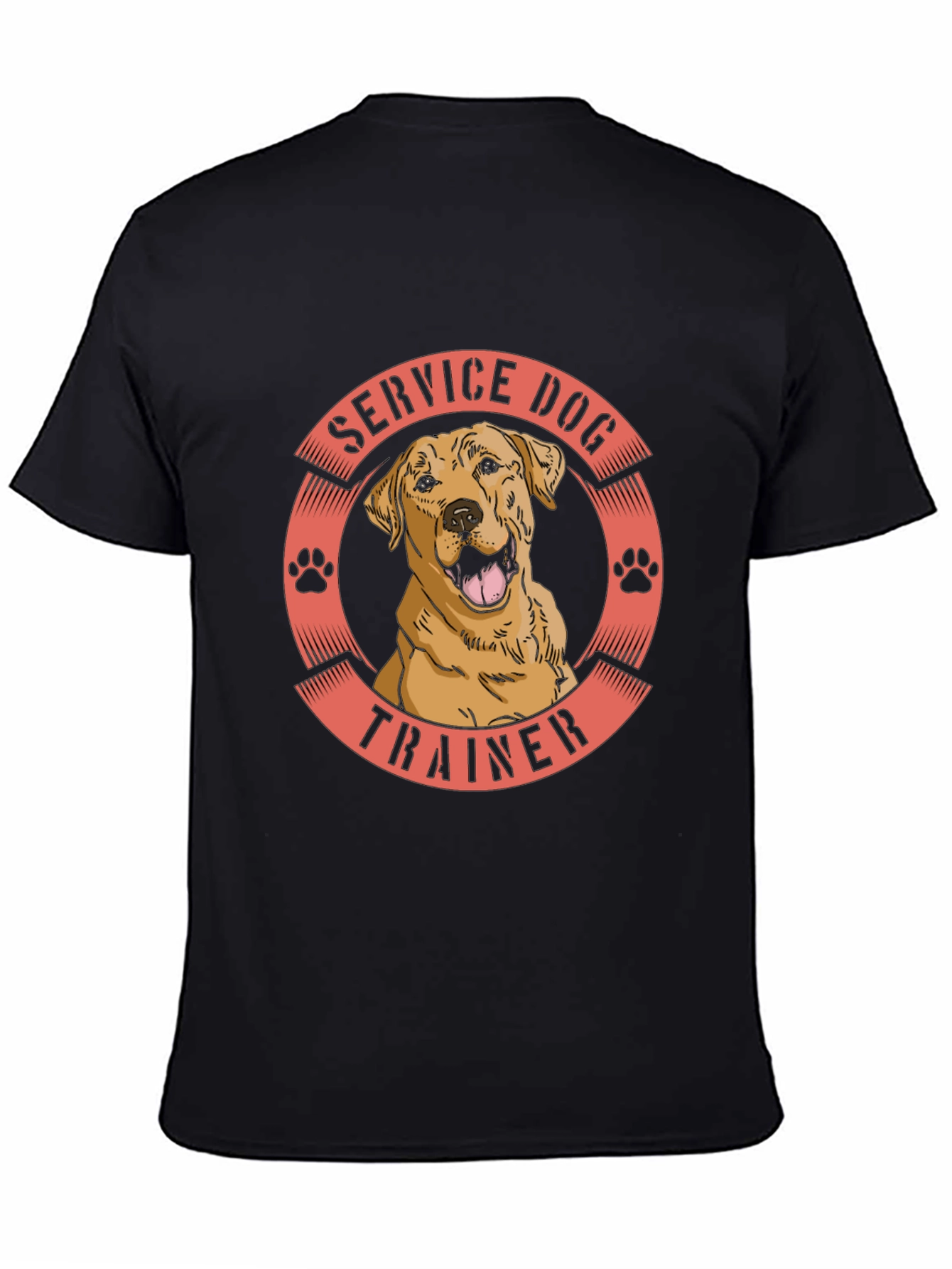 Service Dog Trainer T-Shirt - Black - 4