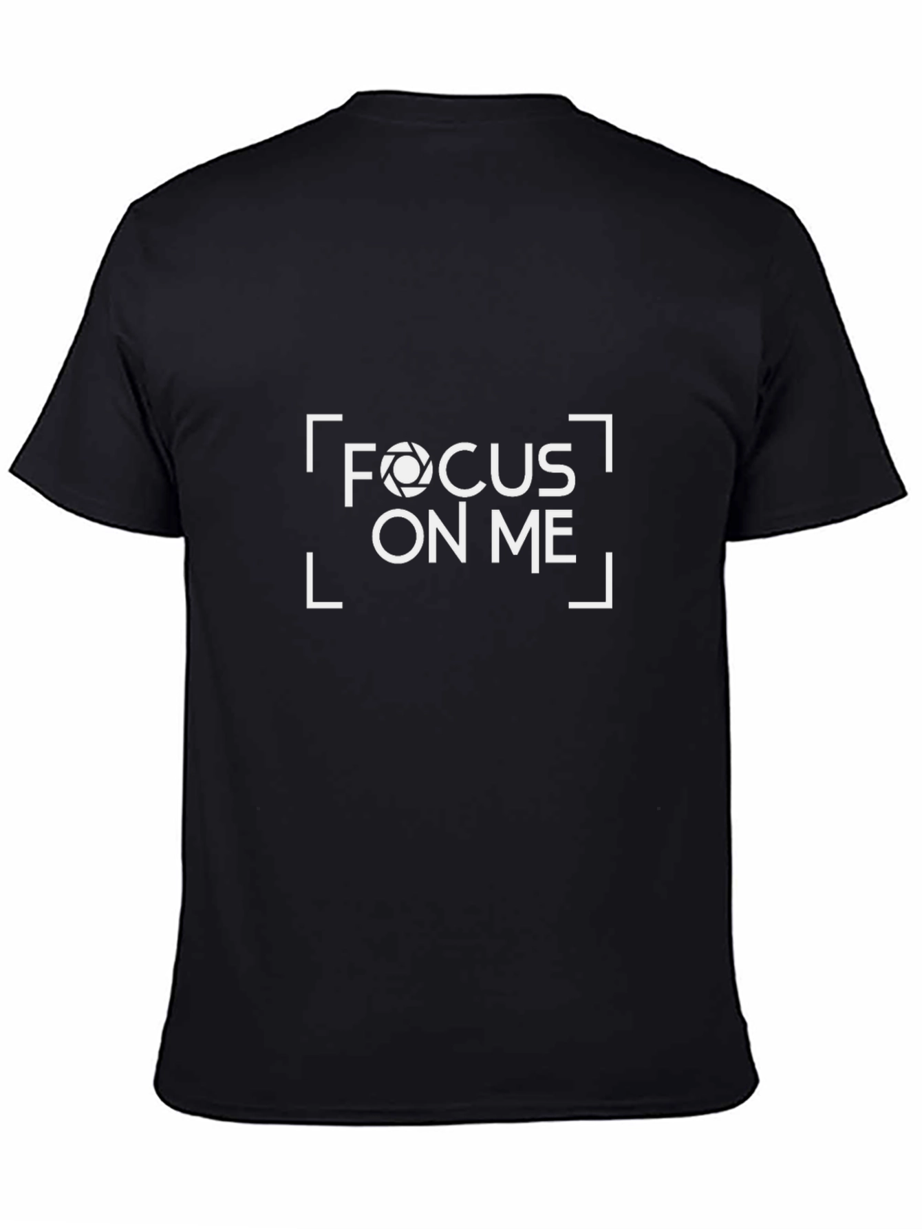 Black Focus On Me Graphic T-Shirt - Black Cotton Tee view 4