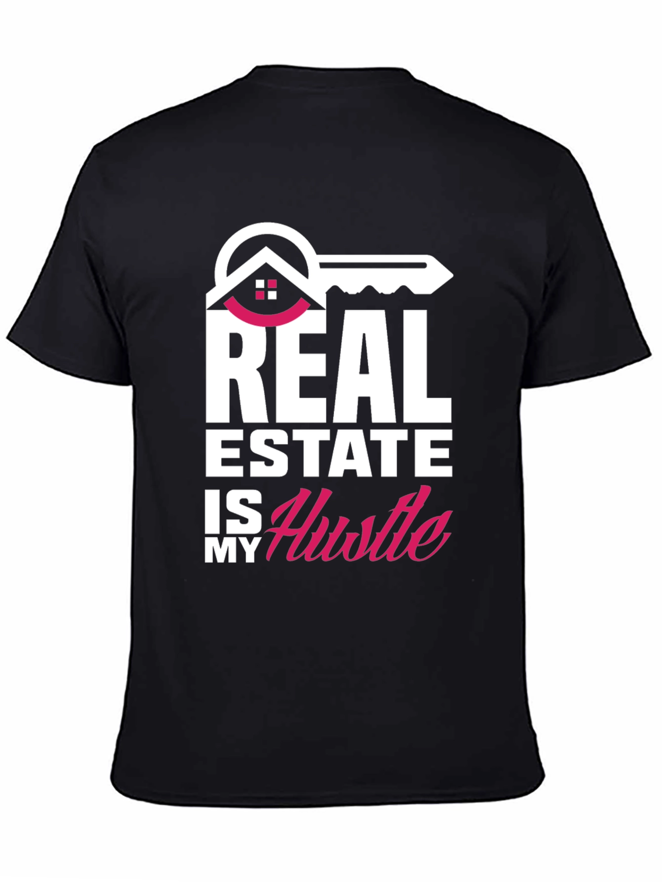 Black Real Estate Hustle T-Shirt view 4
