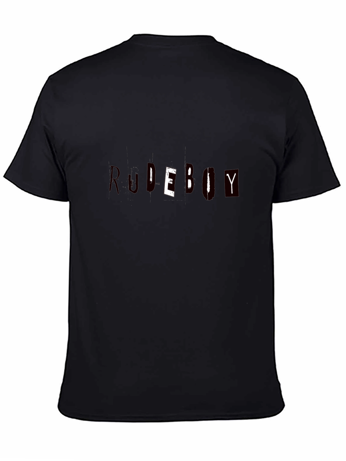 Black Rudeboy Graphic Print Black T-Shirt view 4