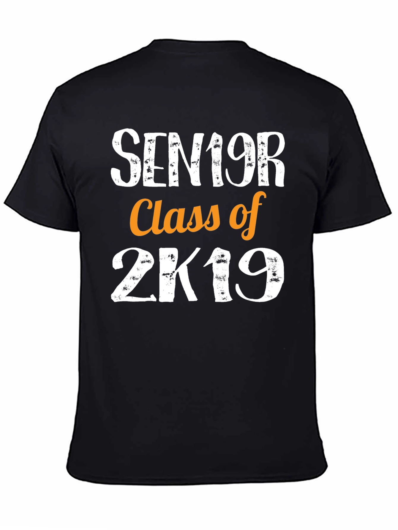 Black Senior Class of 2K19 T-Shirt view 4