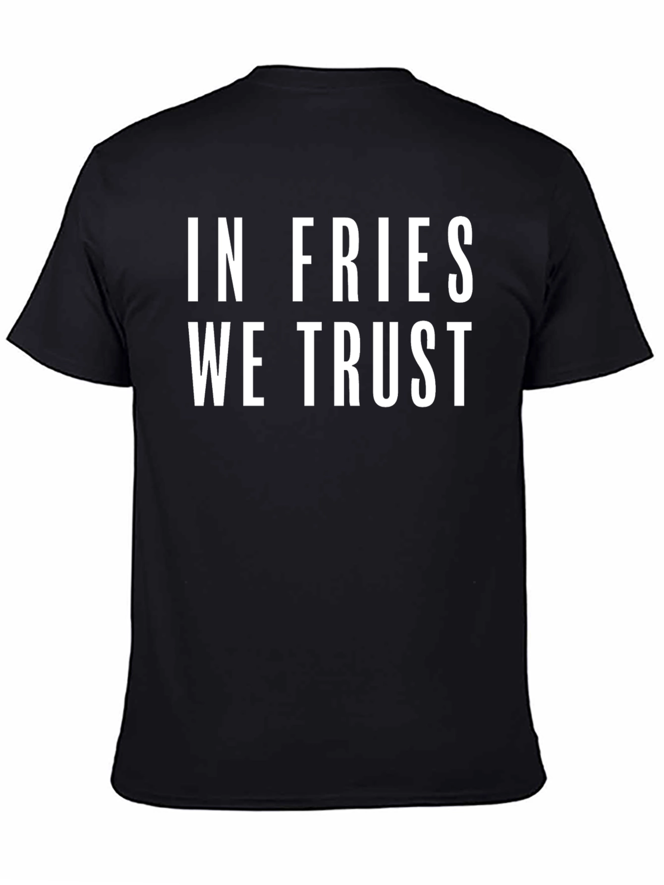 Black In Fries We Trust Black Graphic Tee view 4