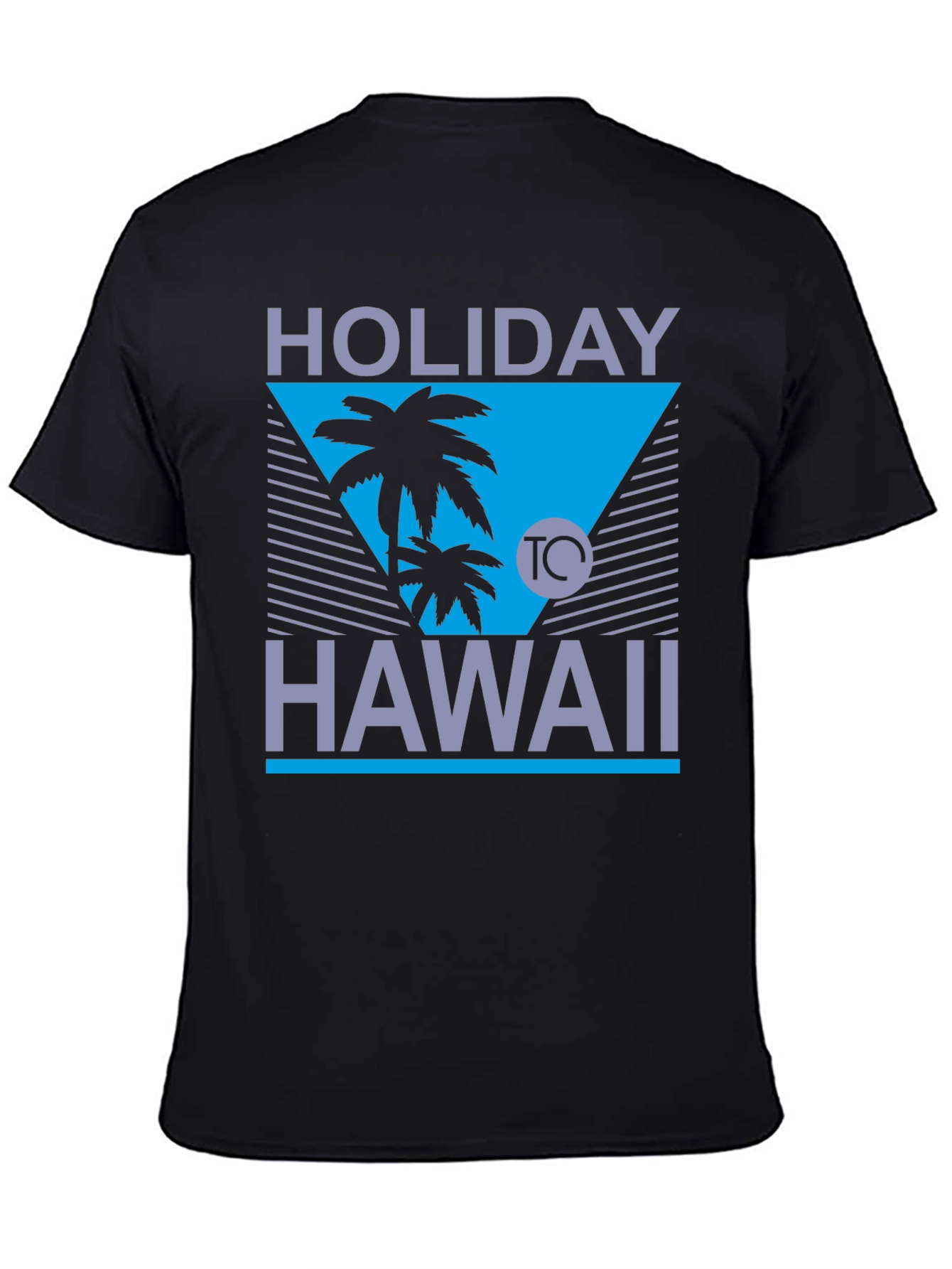 Black Holiday Hawaii Graphic Tee - Island Vibes T-Shirt view 4