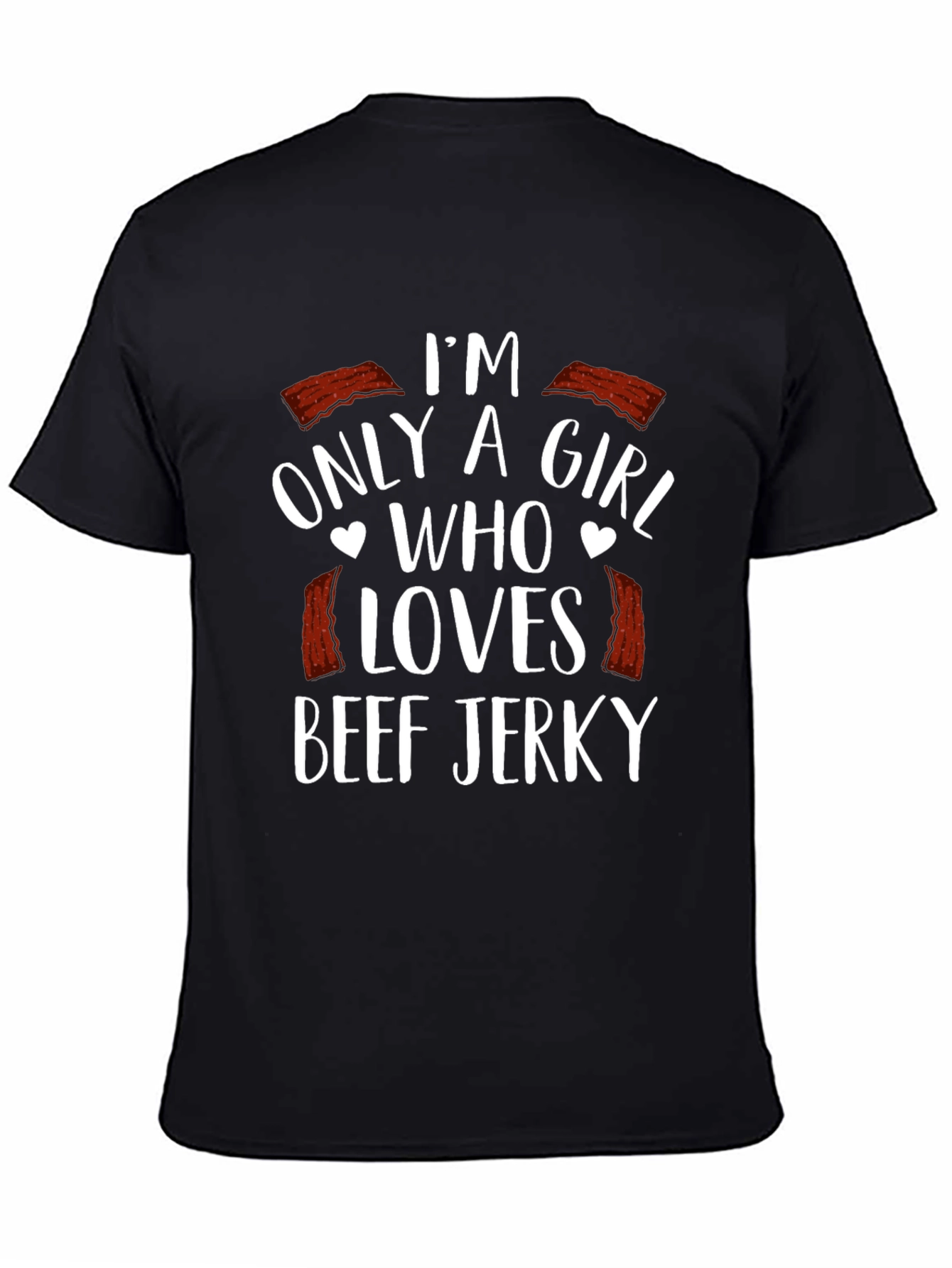 Black Beef Jerky Lover T-Shirt view 4