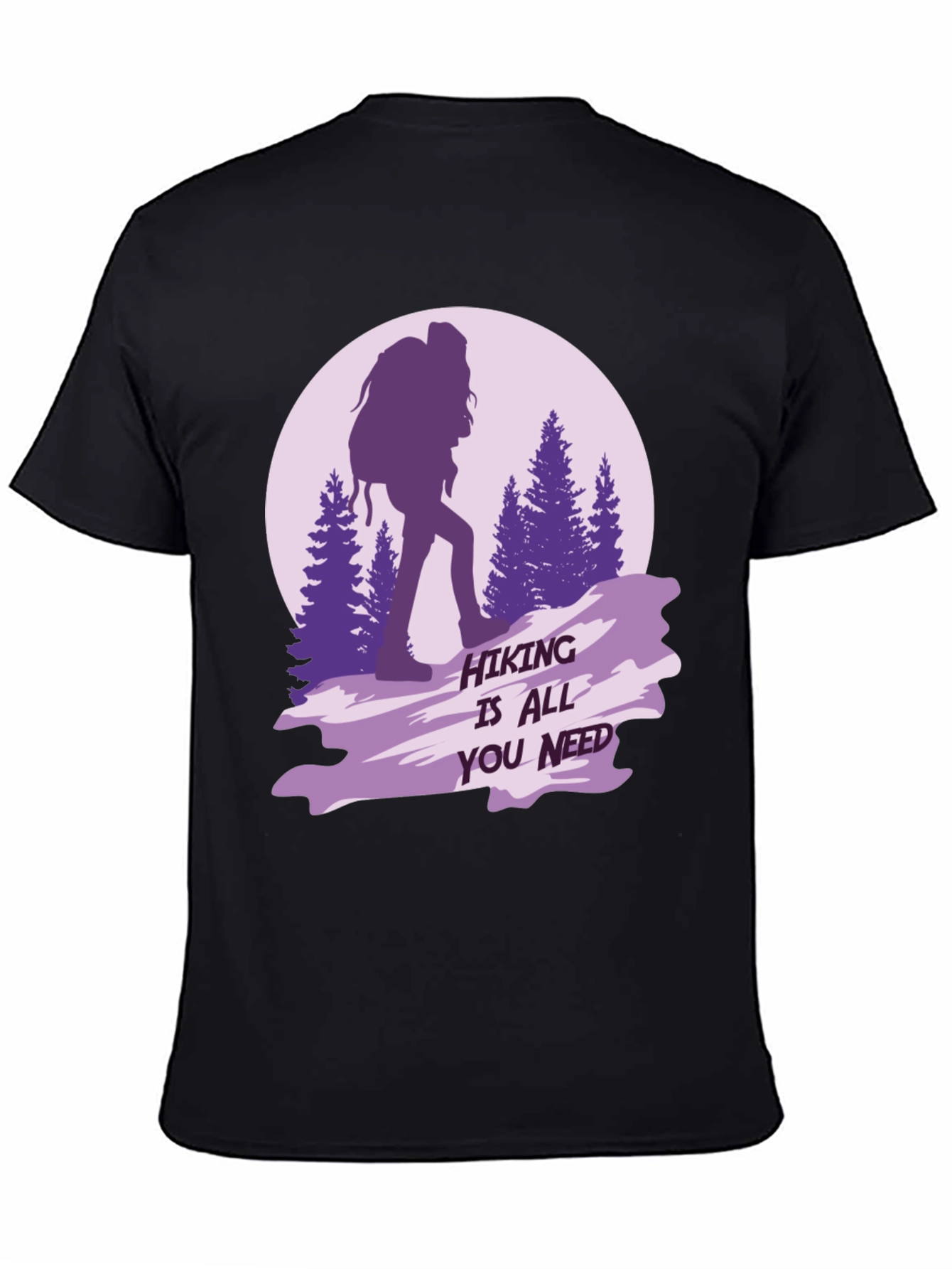 Black Hiking is All You Need Graphic Tee view 4