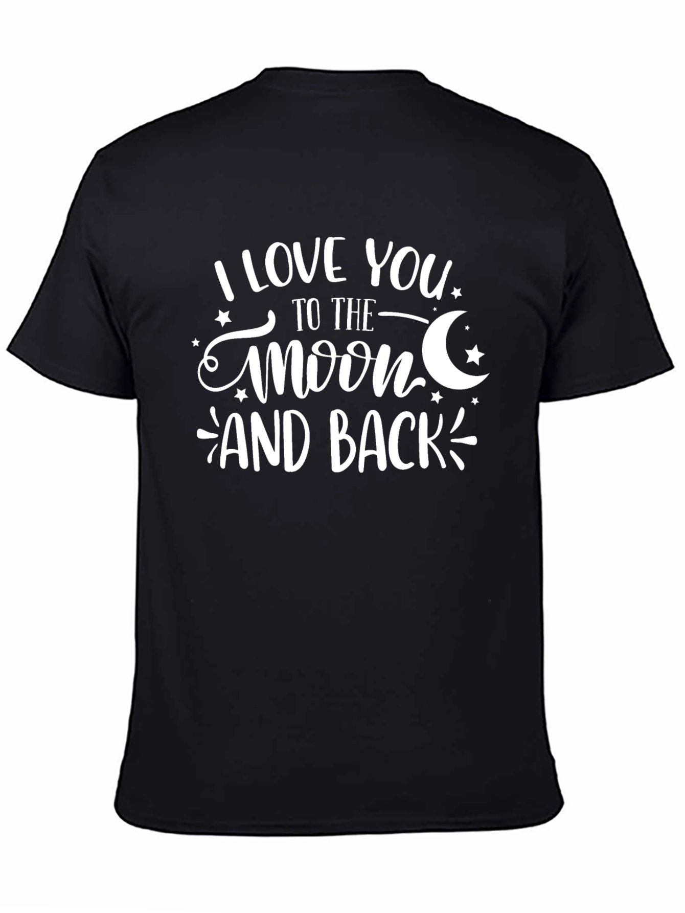Black I Love You to the Moon and Back Graphic Tee view 4
