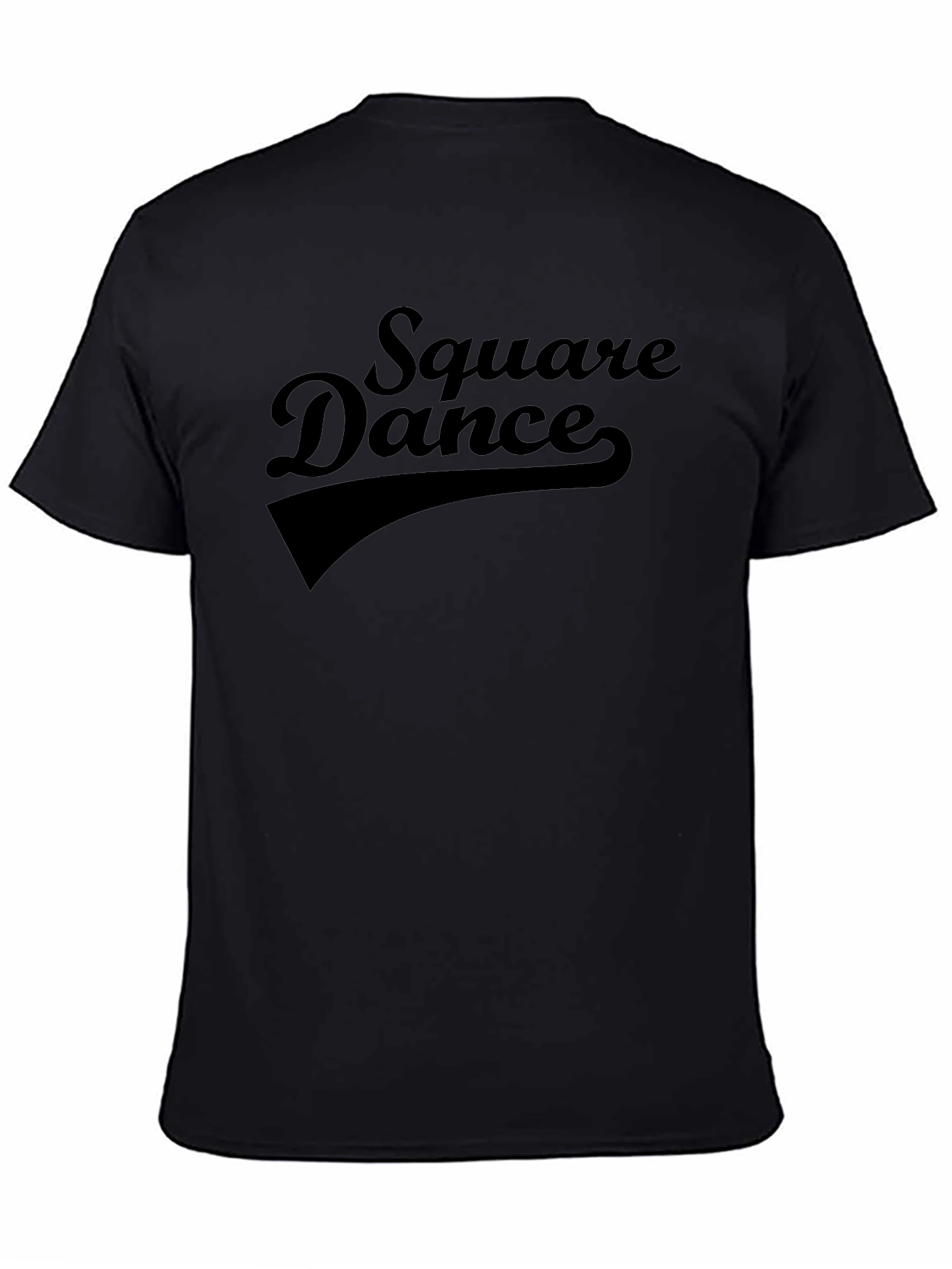 Black Square Dance Graphic T-Shirt - Soft Cotton Blend view 4