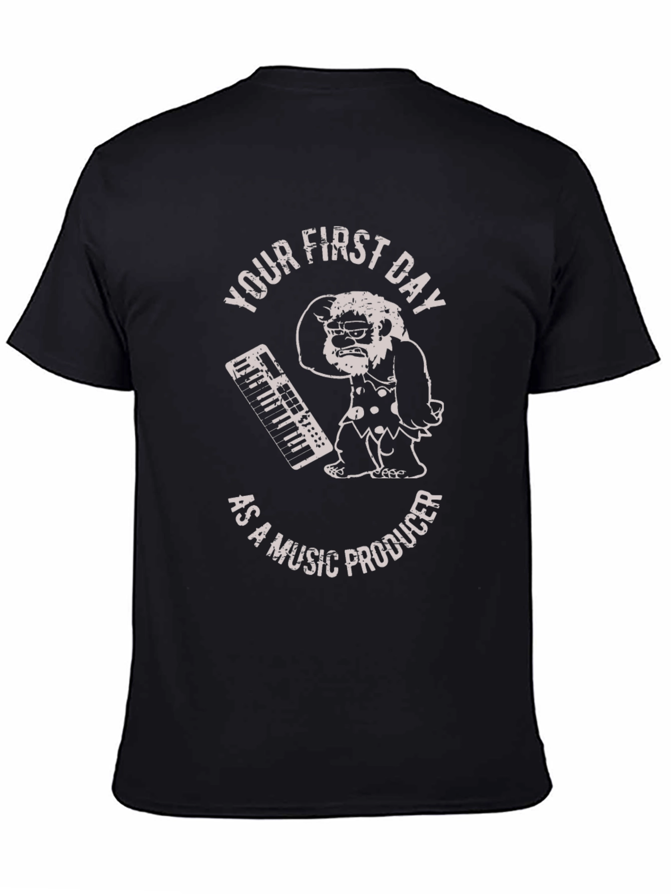 Black Music Producer First Day T-Shirt view 4