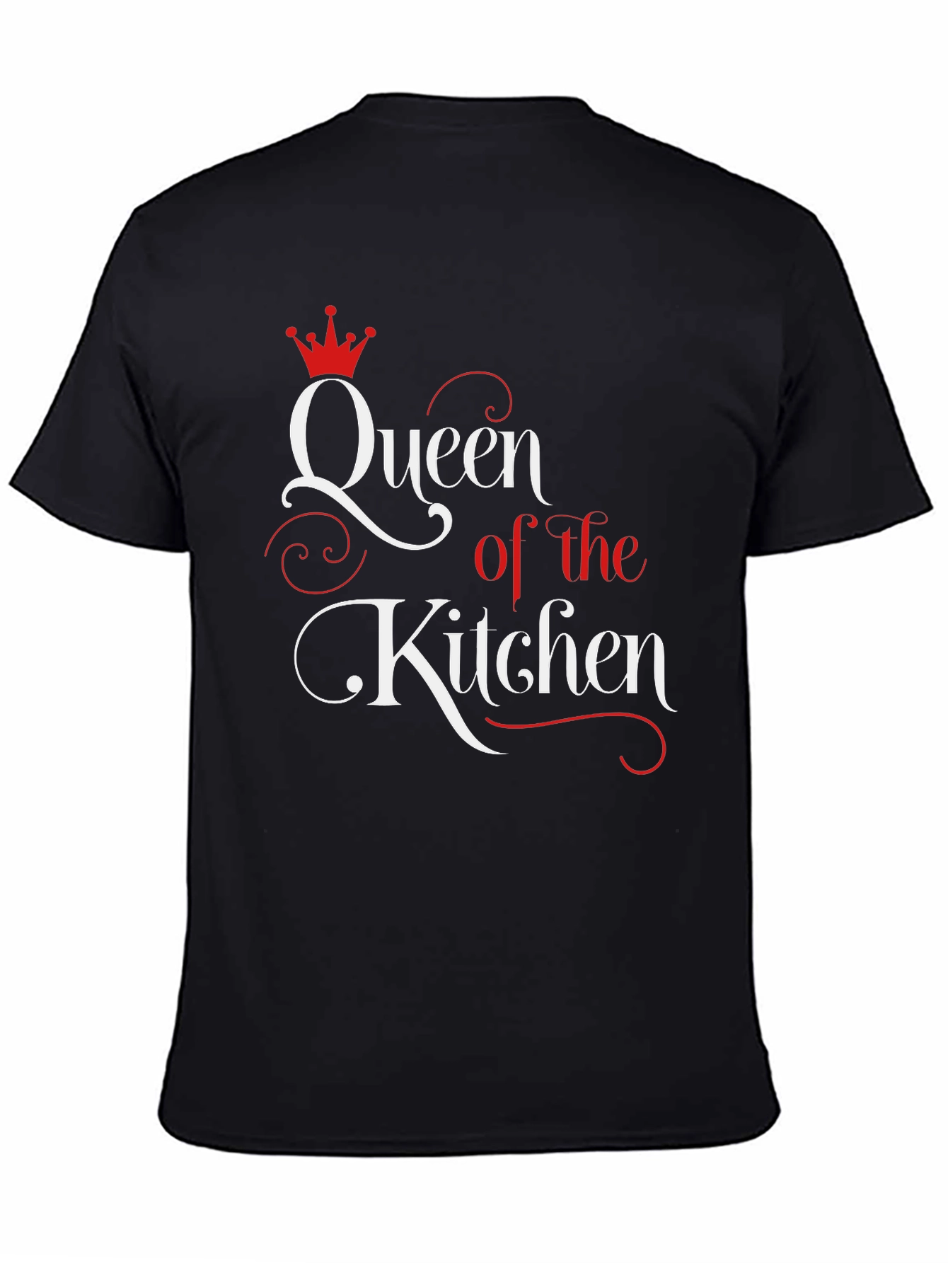 Black Queen of the Kitchen Graphic T-Shirt view 4