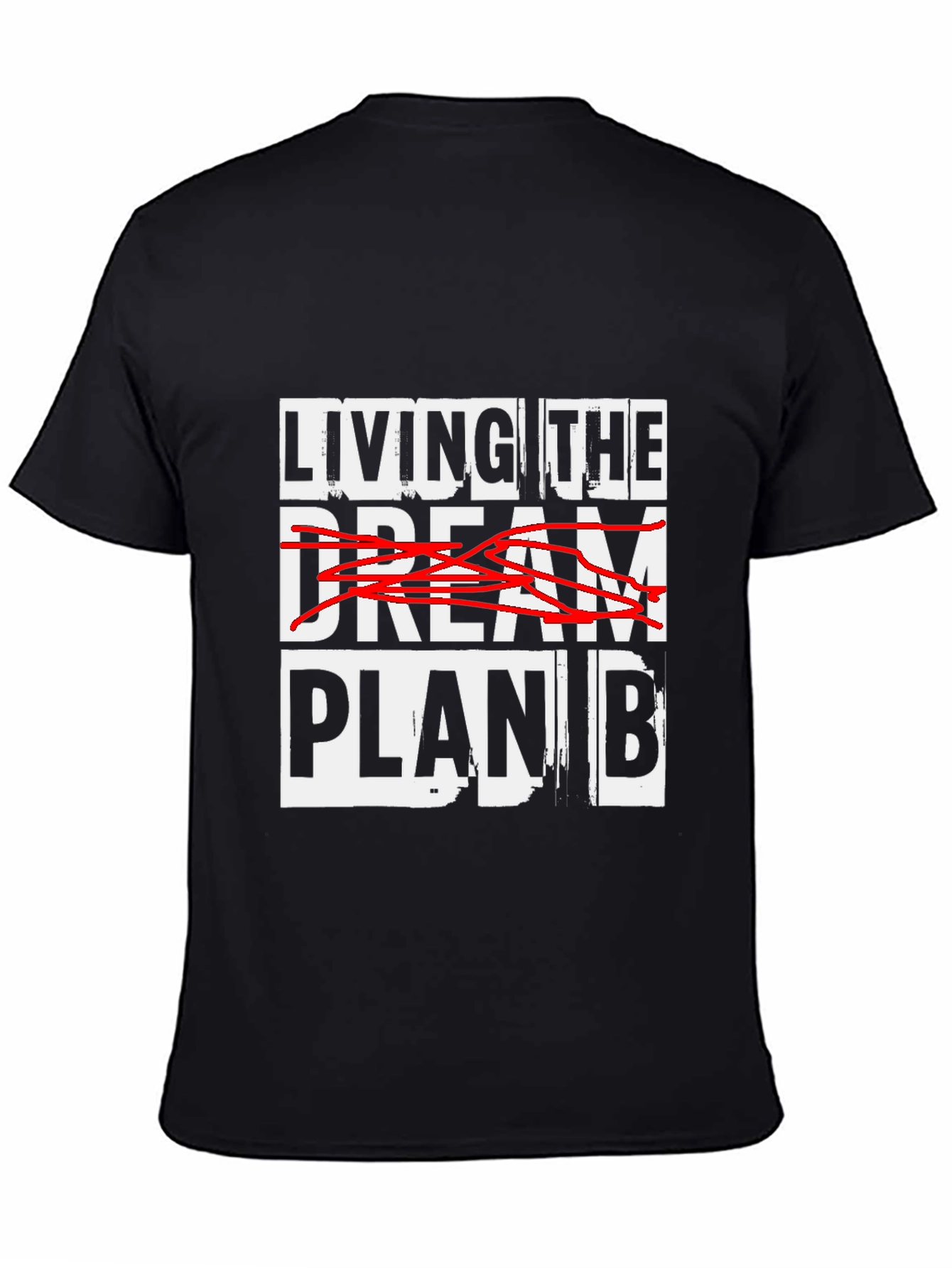 Black Living the Plan B T-Shirt view 4