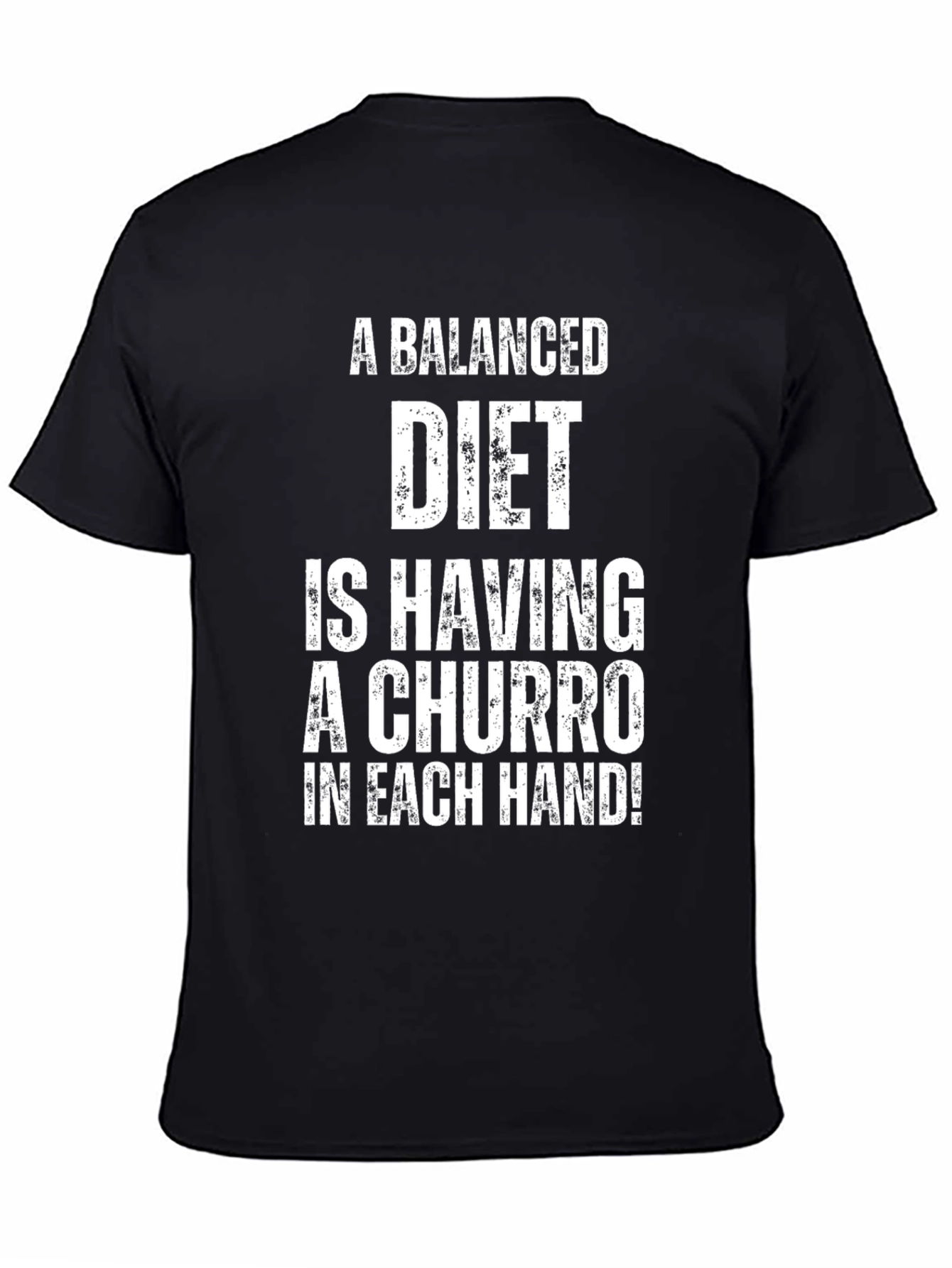 Black Balanced Diet Churro Graphic Tee view 4