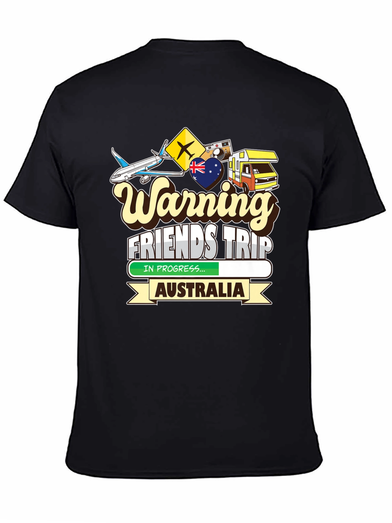 Warning Friends Trip Australia T-Shirt - 4