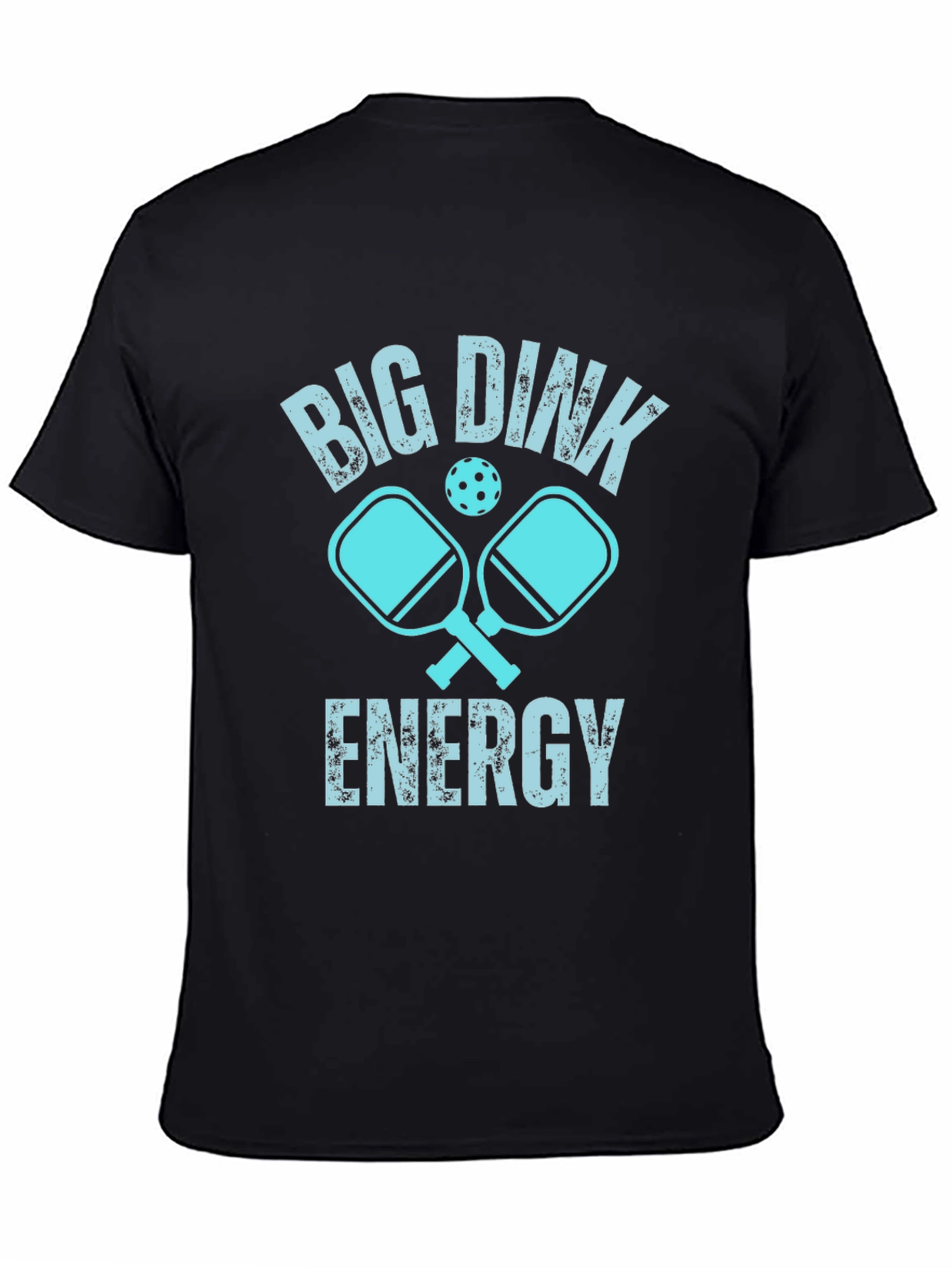Black Big Dink Energy Pickleball Graphic Tee view 4