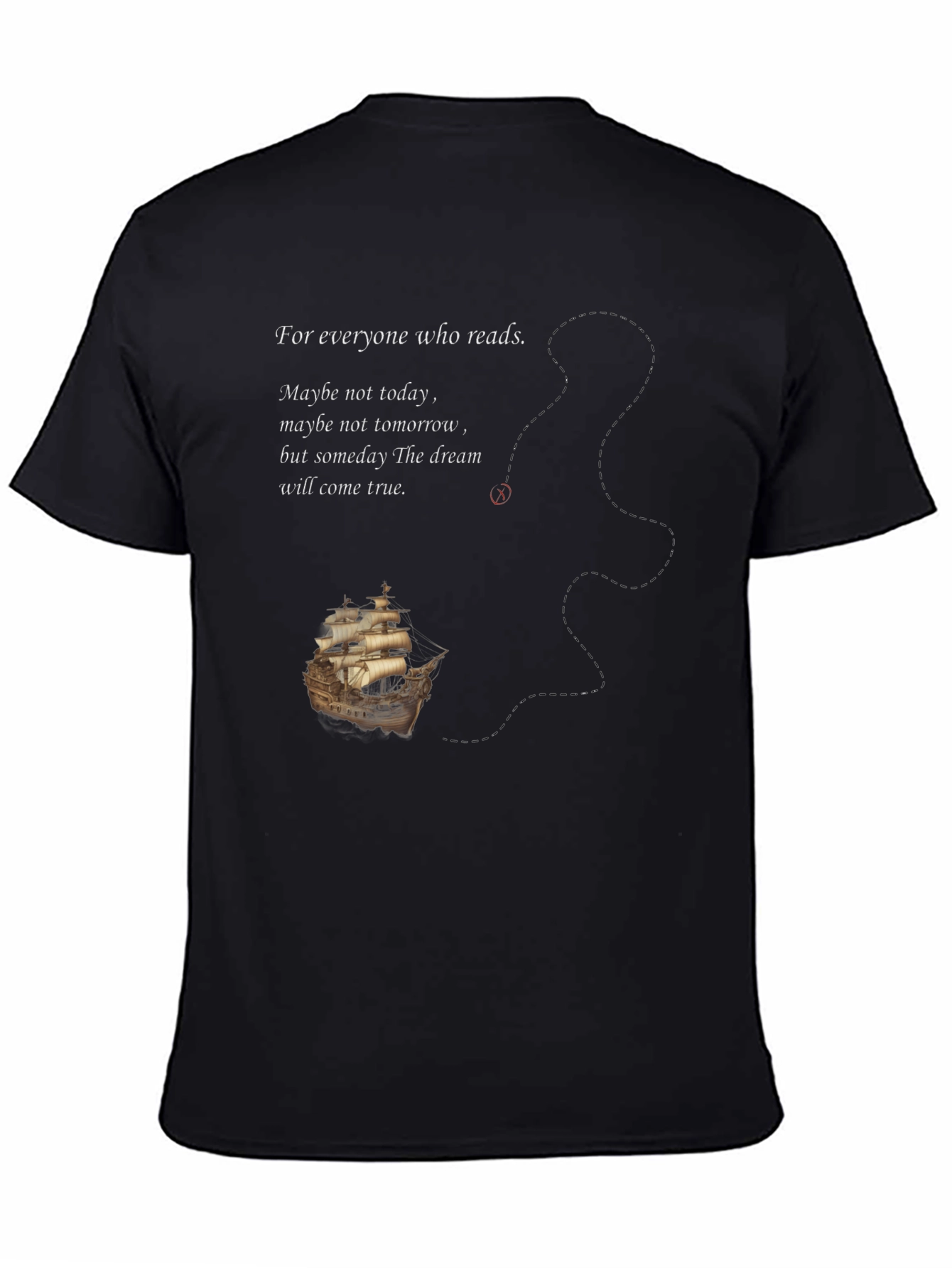 Black Inspirational Reader's Dream T-Shirt view 4
