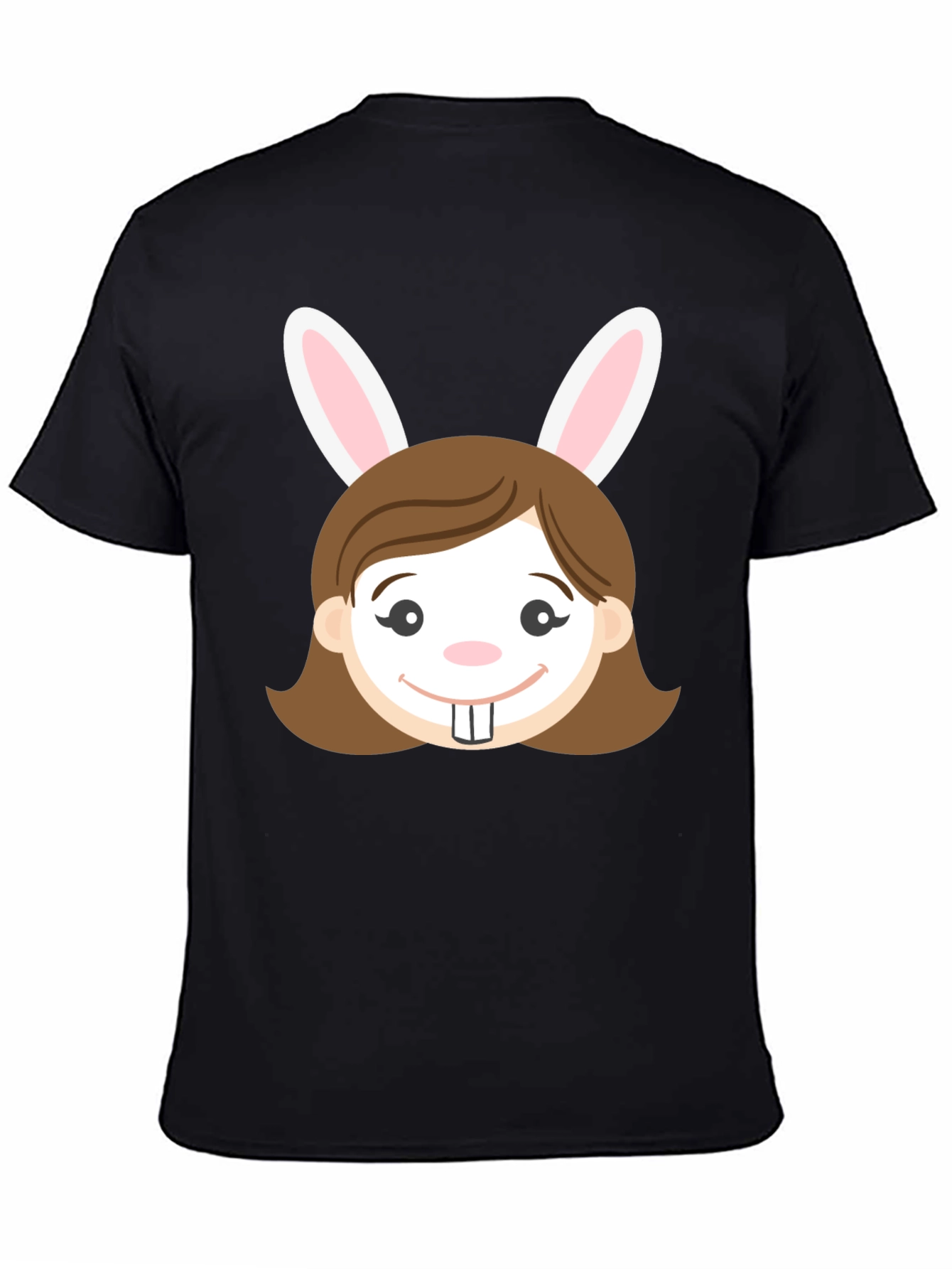 Black Bunny Girl Graphic T-Shirt - Easter Fun! view 4