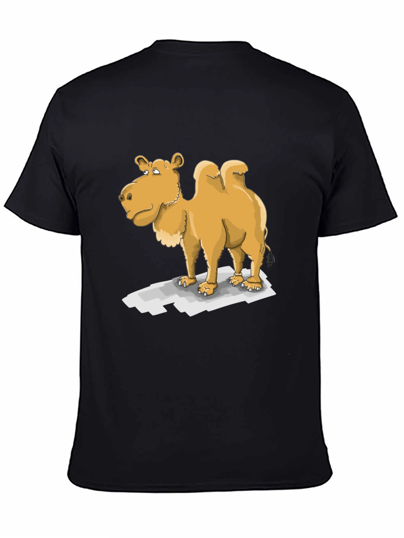 Black Camel Cartoon T-Shirt view 4
