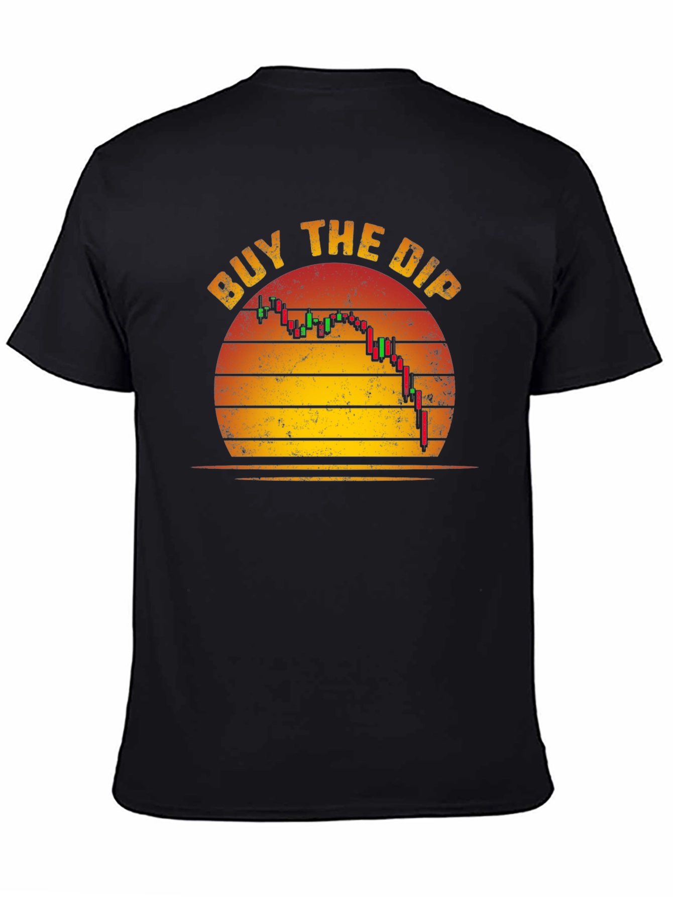 Black Buy the Dip Crypto T-Shirt view 4