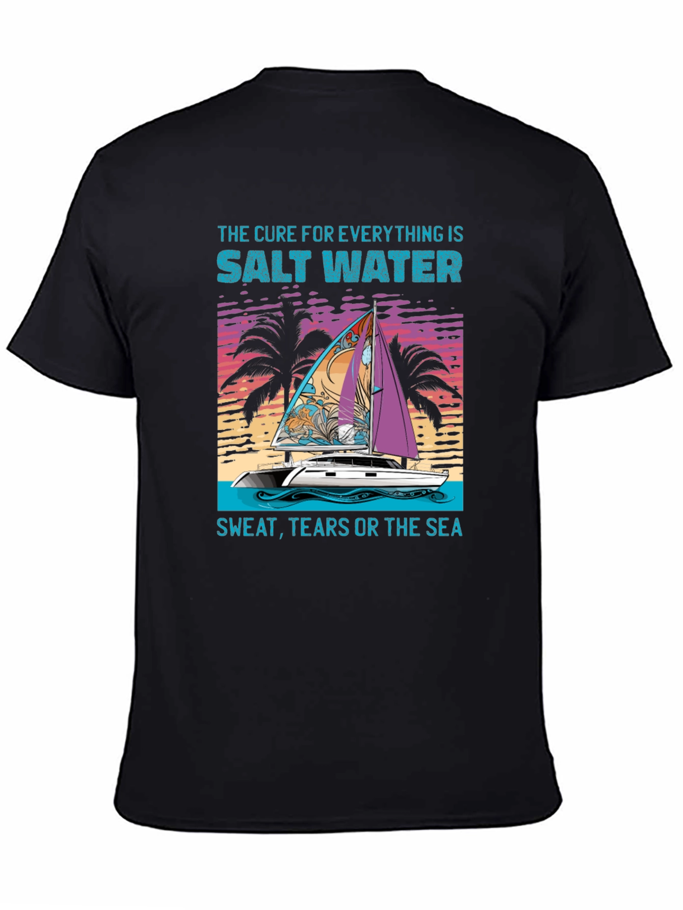 Black Salt Water Cure Graphic Tee view 4