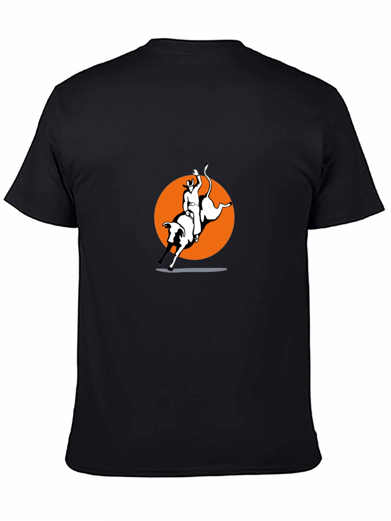 Black Bull Riding Graphic Tee - Cowboy Style view 4