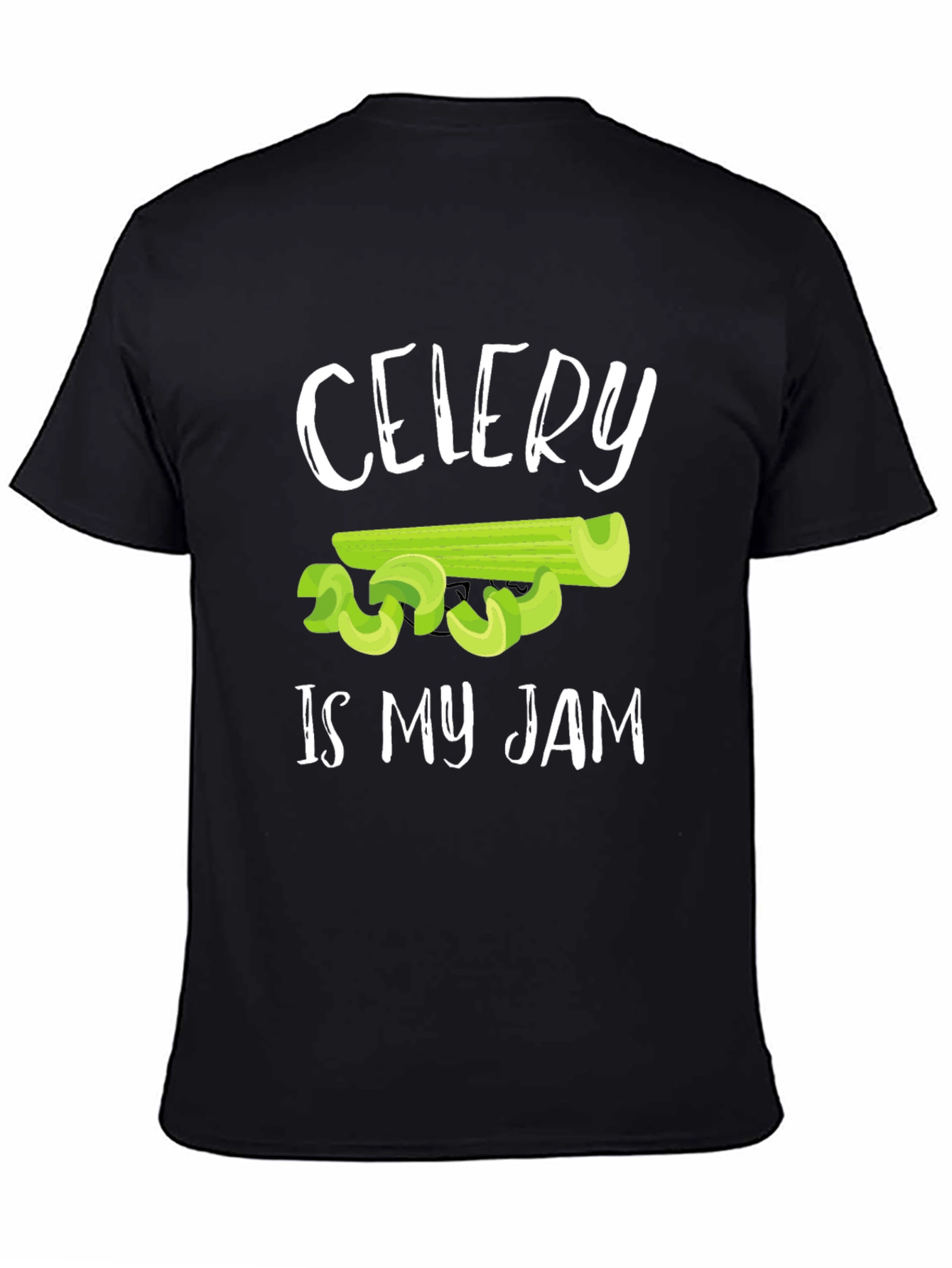Black Celery Is My Jam T-Shirt - Funny Veggie Tee view 4