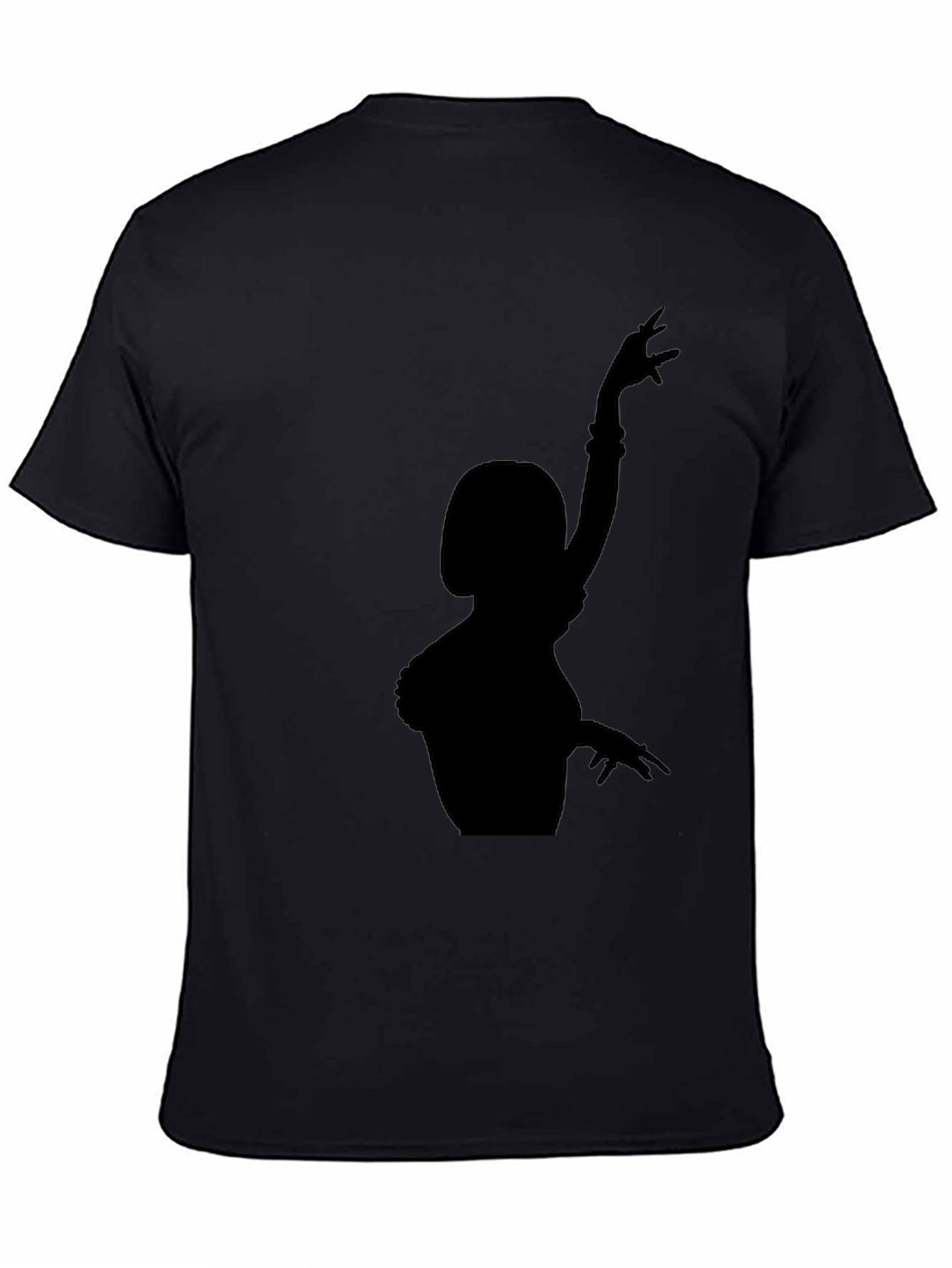 Black Silhouette Dancer Black T-Shirt view 4