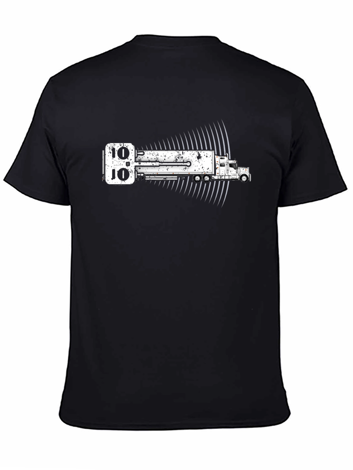 Black Trucking Domino Effect T-Shirt view 4