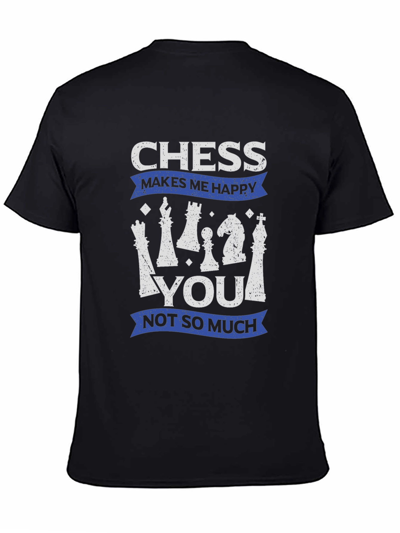 Black Chess Makes Me Happy T-Shirt  view 4