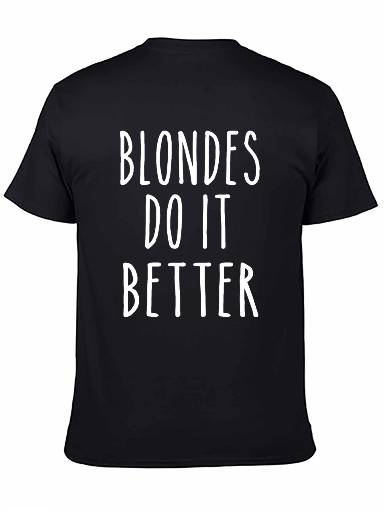 Black Blondes Do It Better Graphic Tee - Trendy Statement T-Shirt view 4