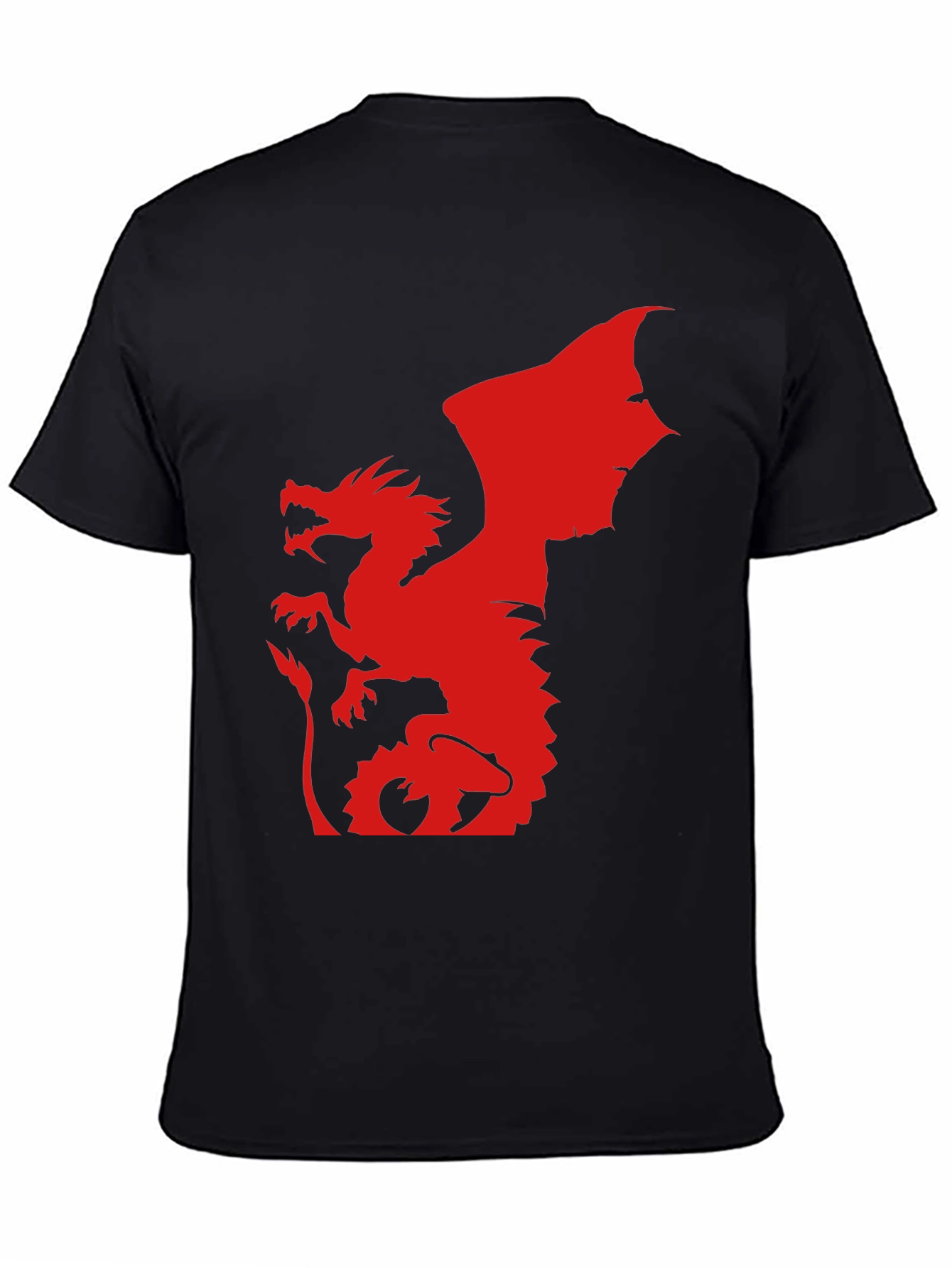 Black Red Dragon Graphic Tee - Bold & Unique! view 4