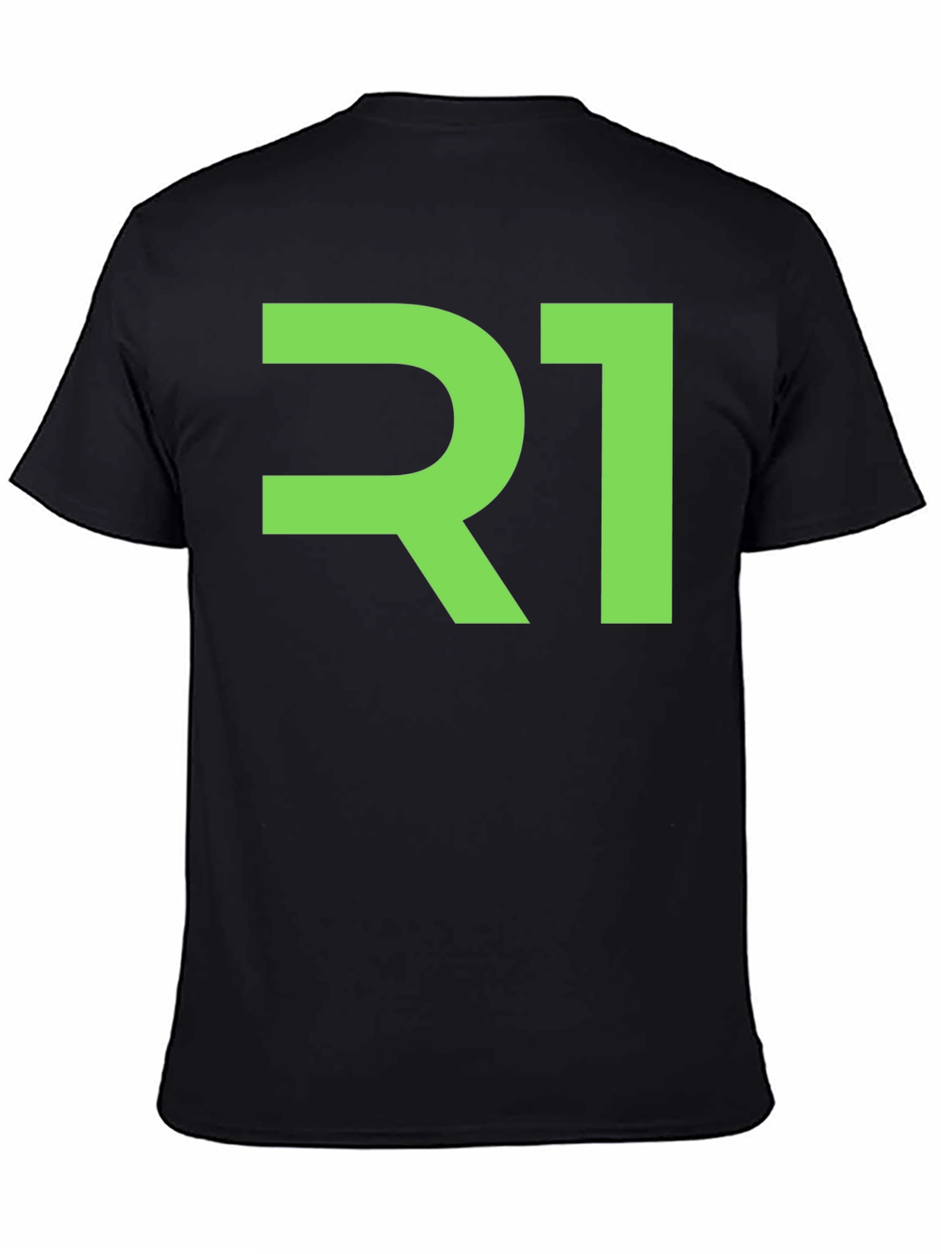Black R1 Graphic Tee - Bold Statement T-Shirt view 4