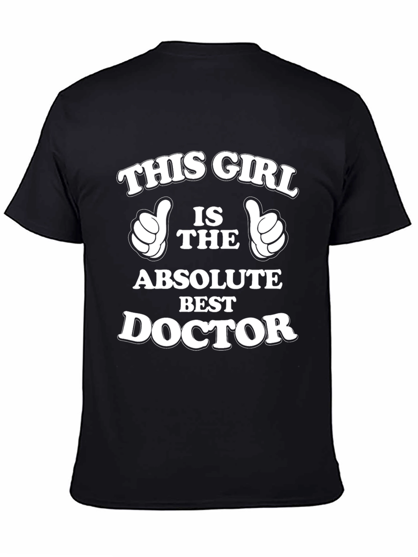 Black Best Doctor T-Shirt -  This Girl Design view 4