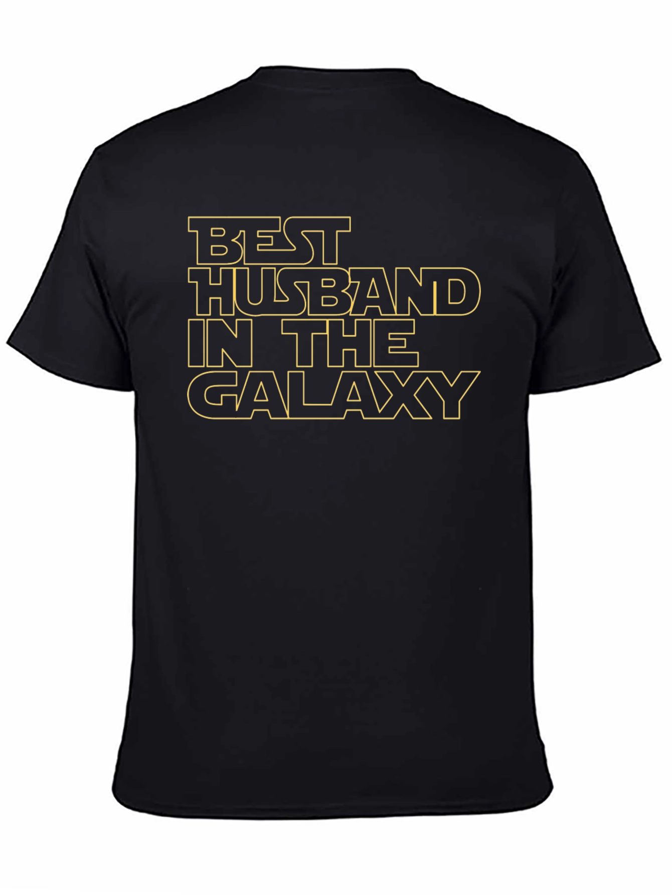 Black Best Husband in the Galaxy Black T-Shirt view 4