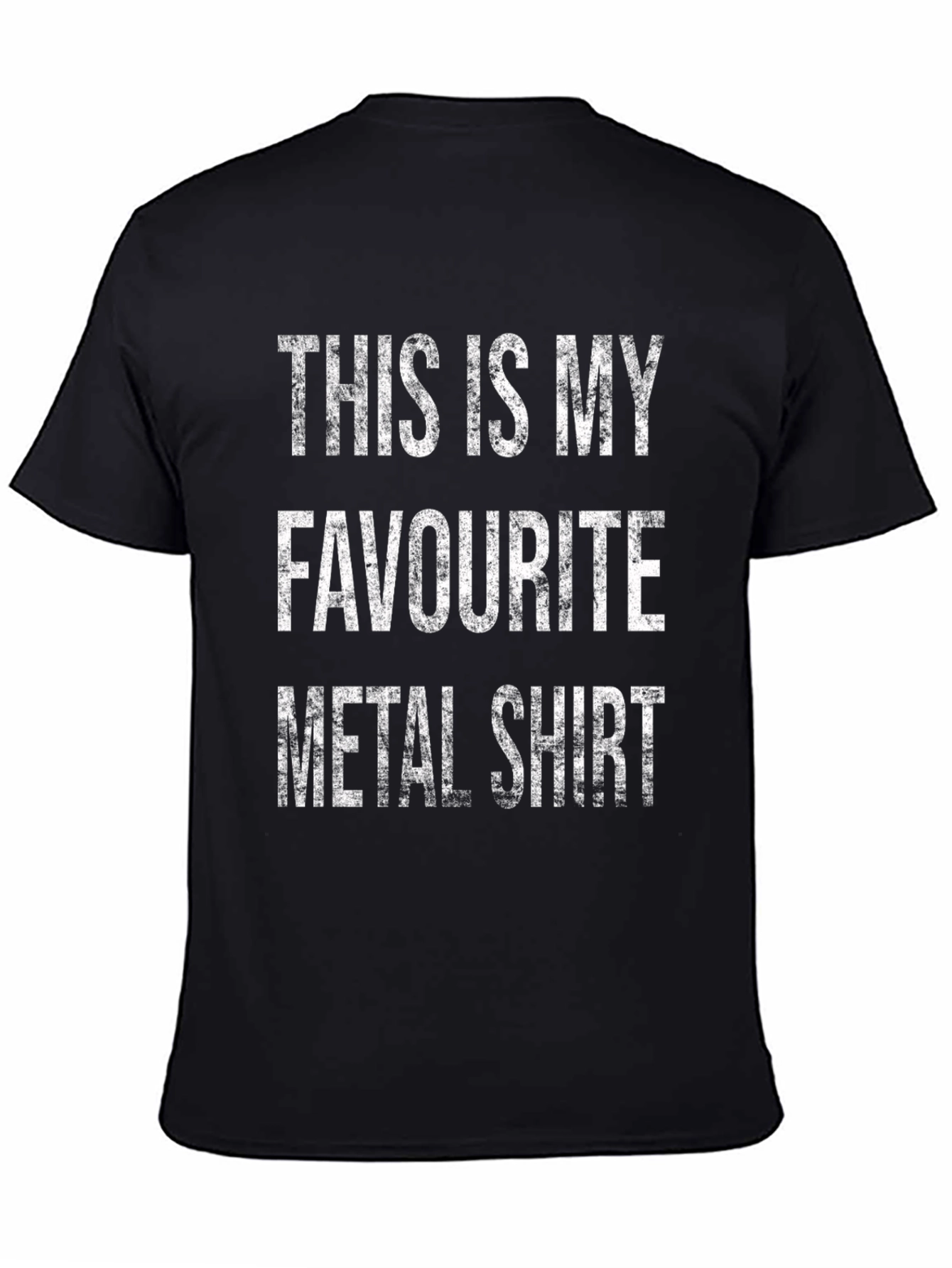 Black Funny Metal Shirt - This is My Favorite Metal Shirt view 4