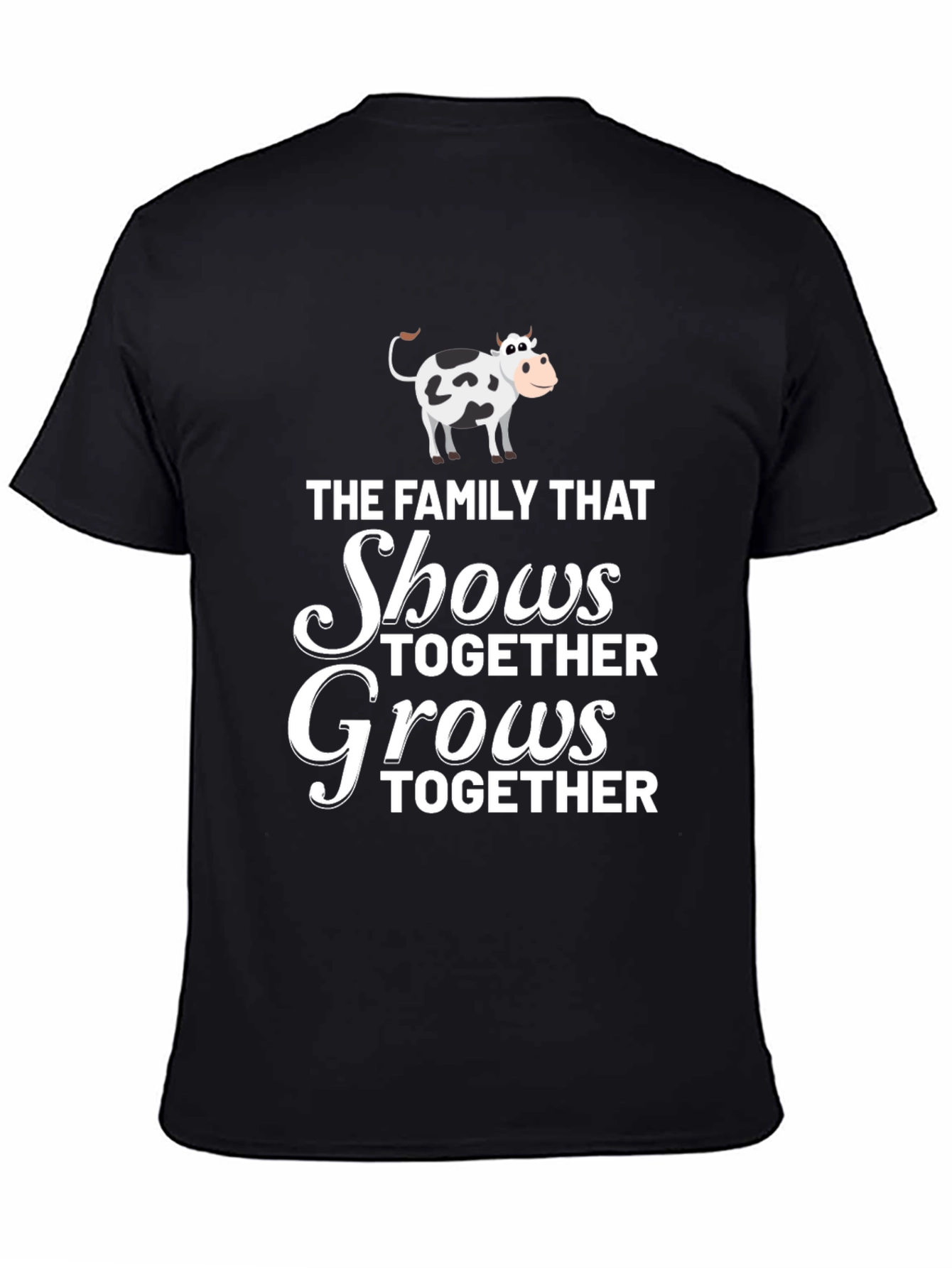 Black Family That Shows Together Grows Together T-Shirt view 4