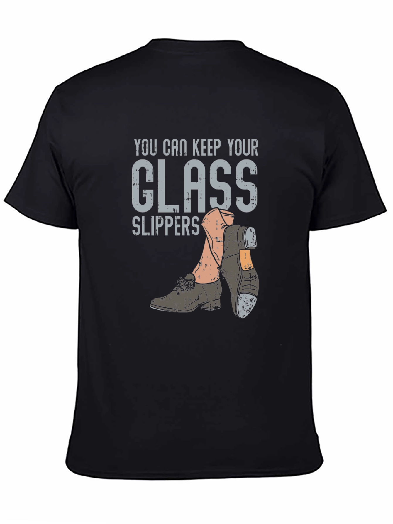 Black You Can Keep Your Glass Slippers Graphic Tee view 4