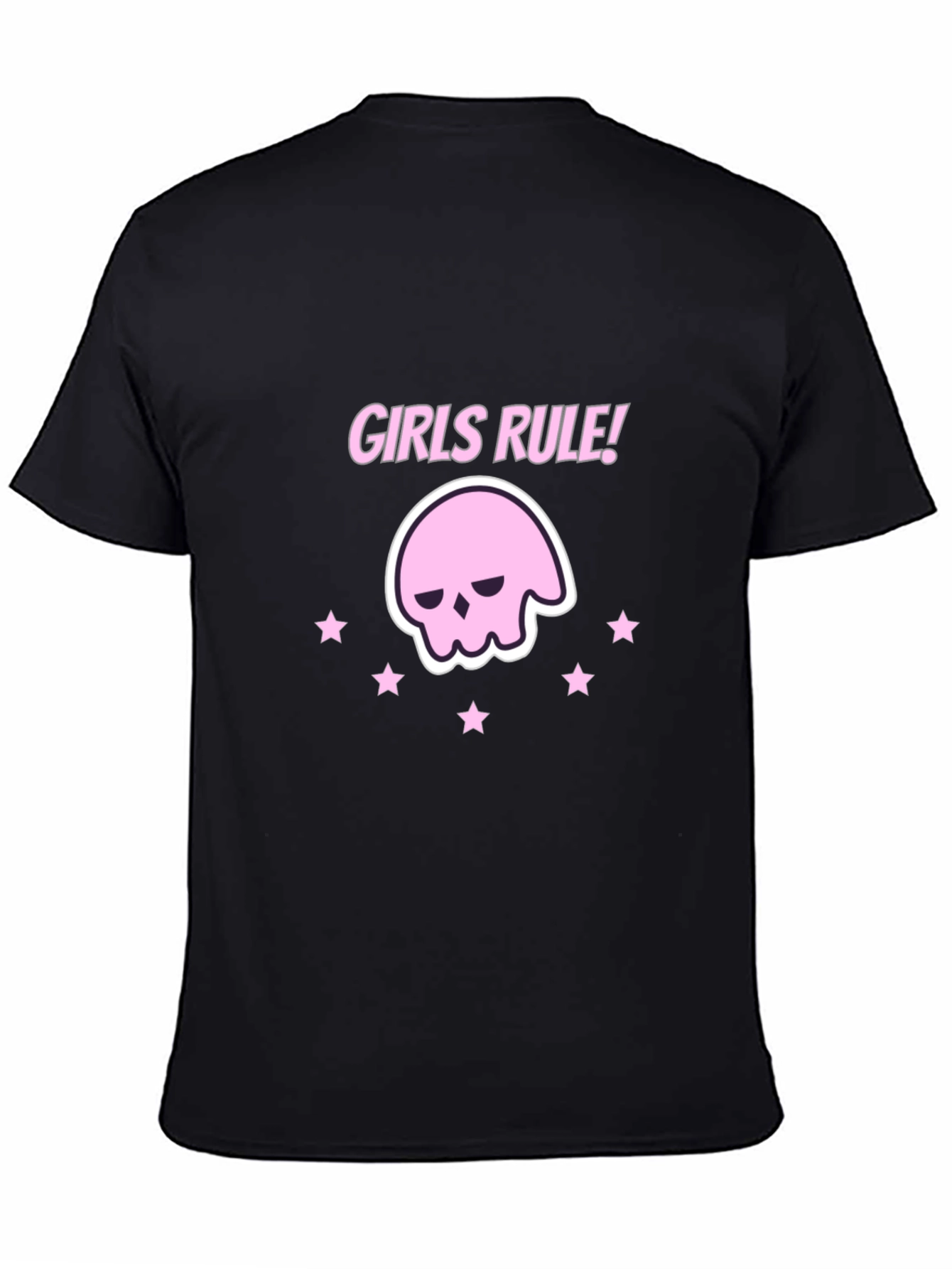 Black Girls Rule! Graphic Tee - Black Cotton T-Shirt view 4