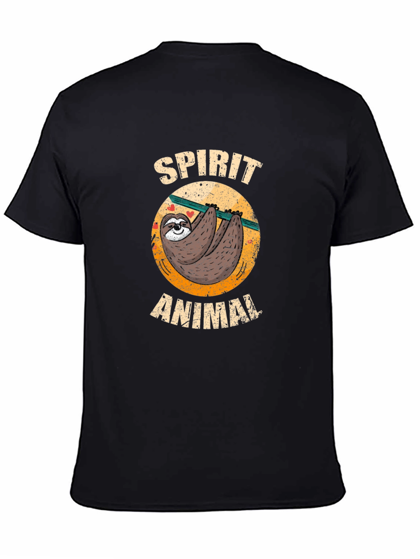 Black Spirit Animal Sloth Tee view 4