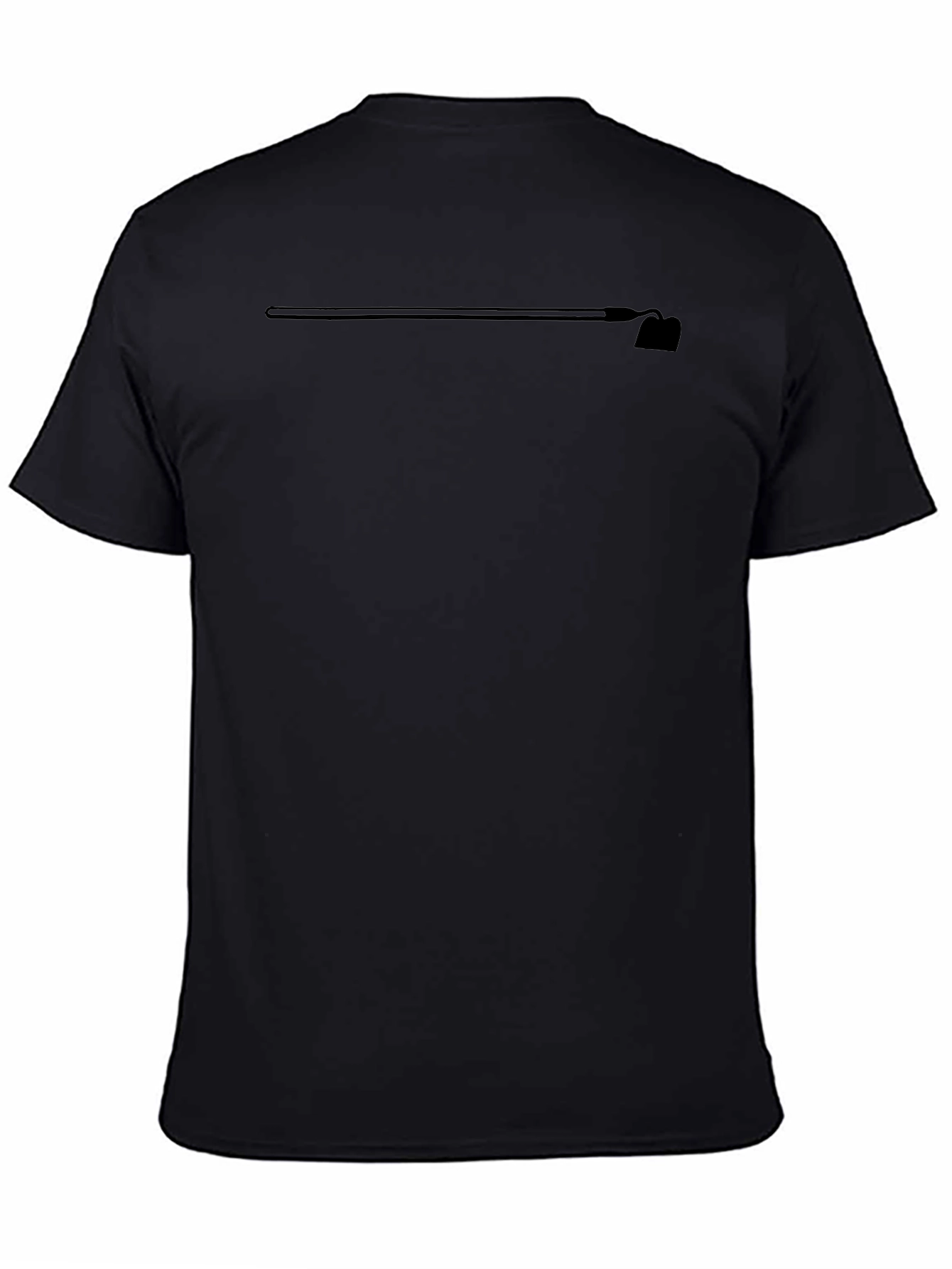 Black Modern Black Hoe Graphic Tee - Unique Design, Casual Comfort view 4