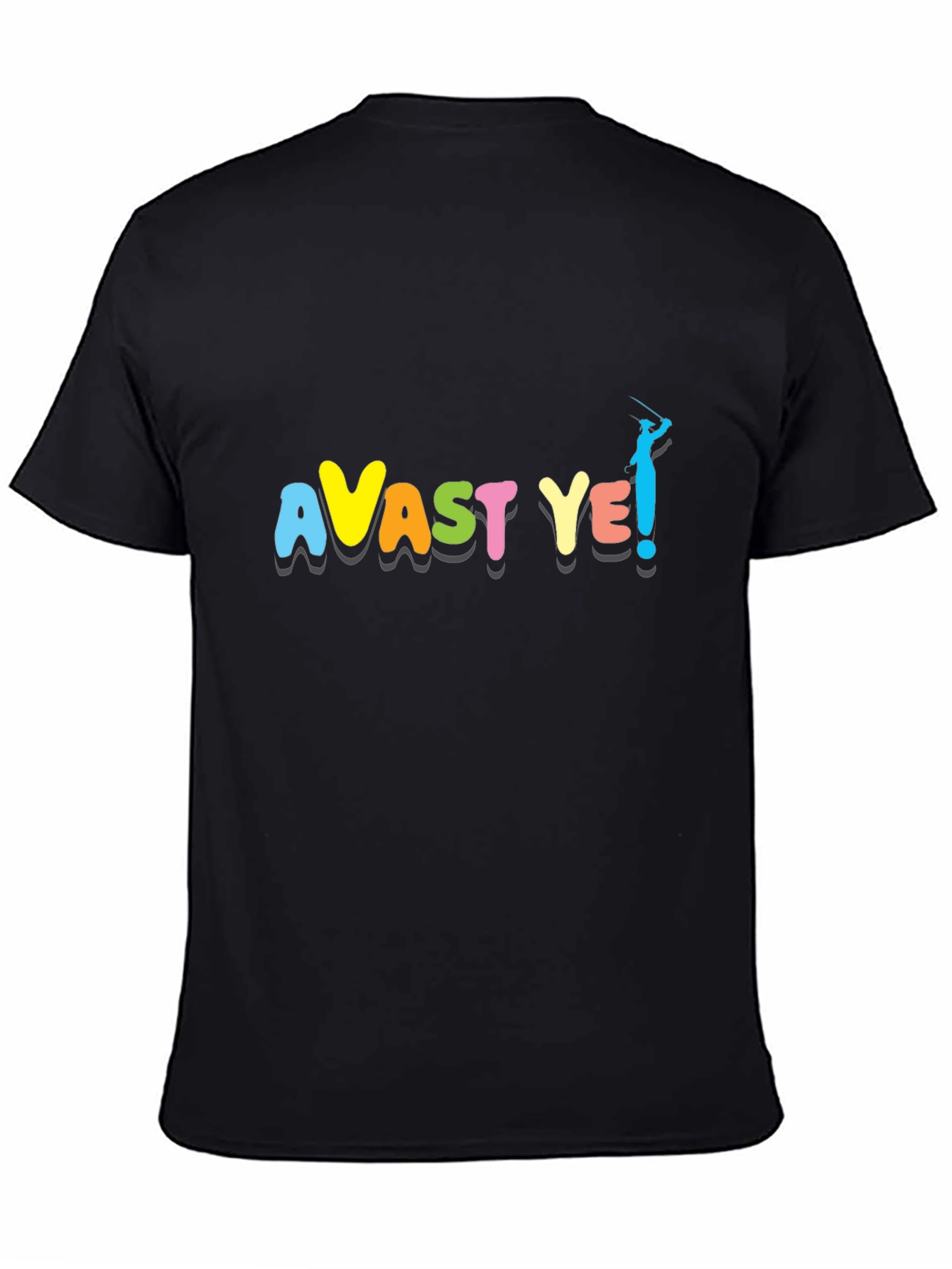 Black Avast Ye! Black T-Shirt view 4