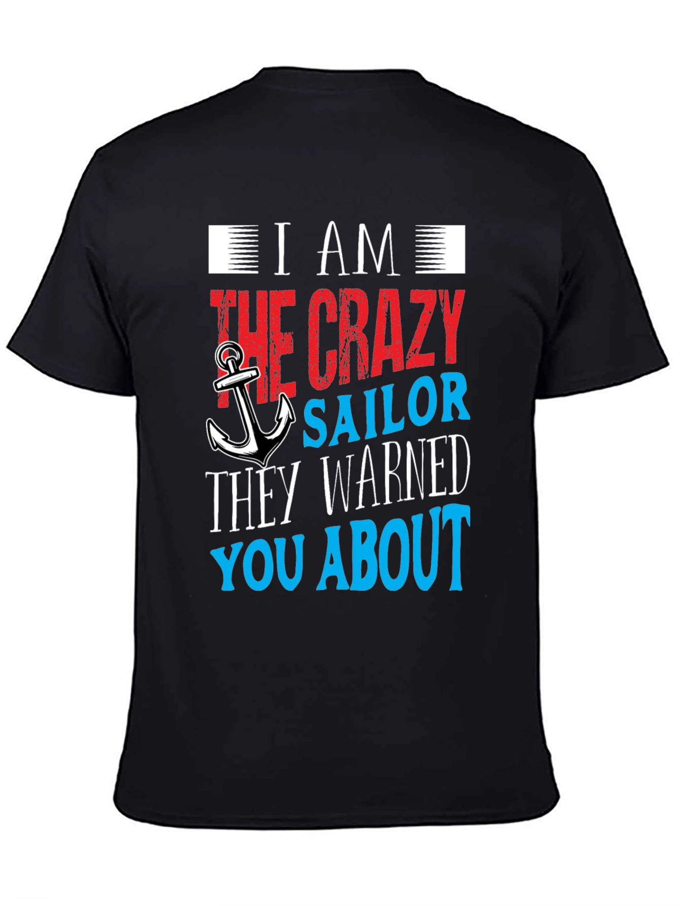 Black Crazy Sailor T-Shirt view 4